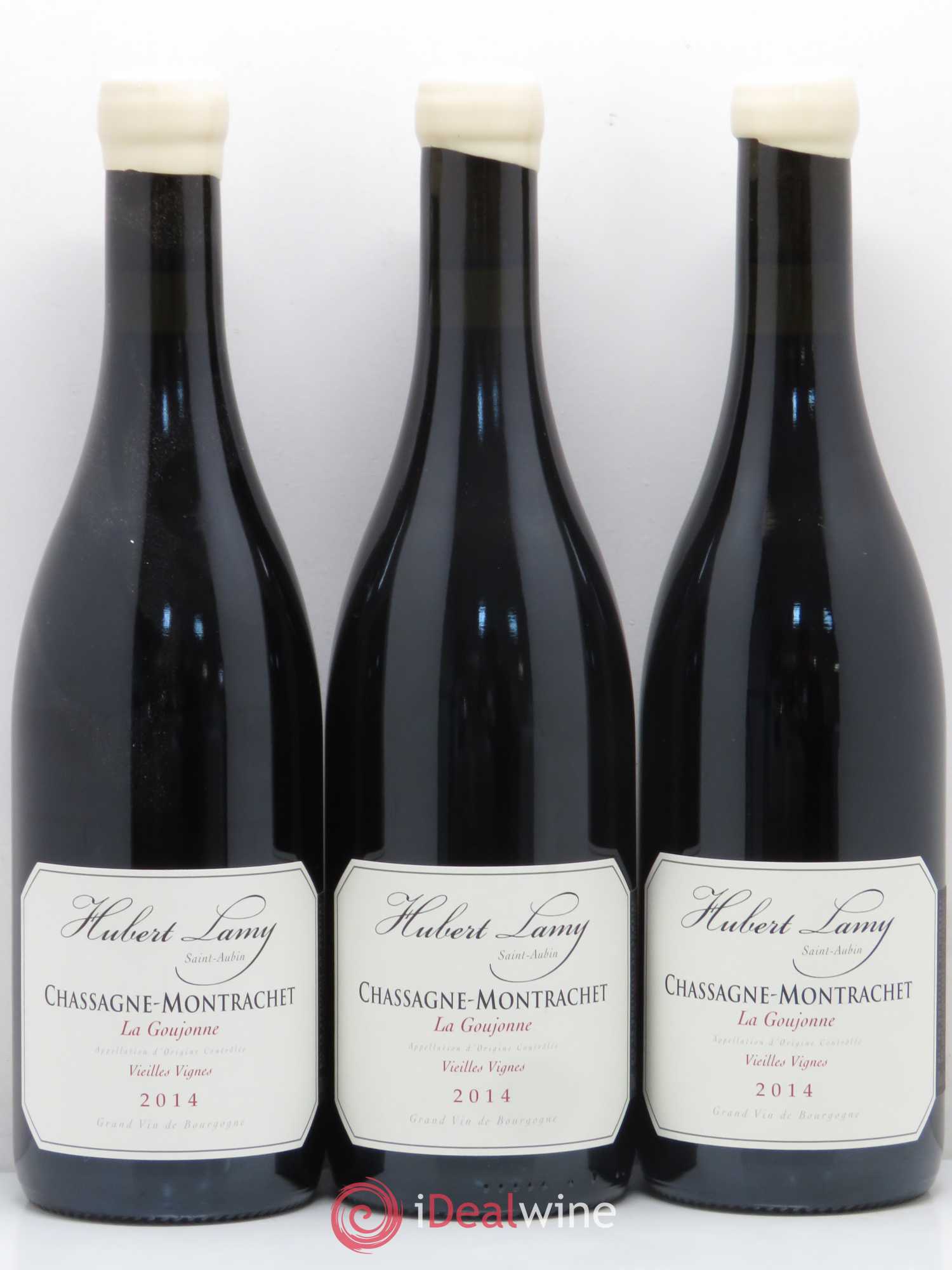 Chassagne-Montrachet La Goujonne Hubert Lamy Vieilles vignes (sans prix de réserve) 2014 - Lotto di 3 bottiglie - 0