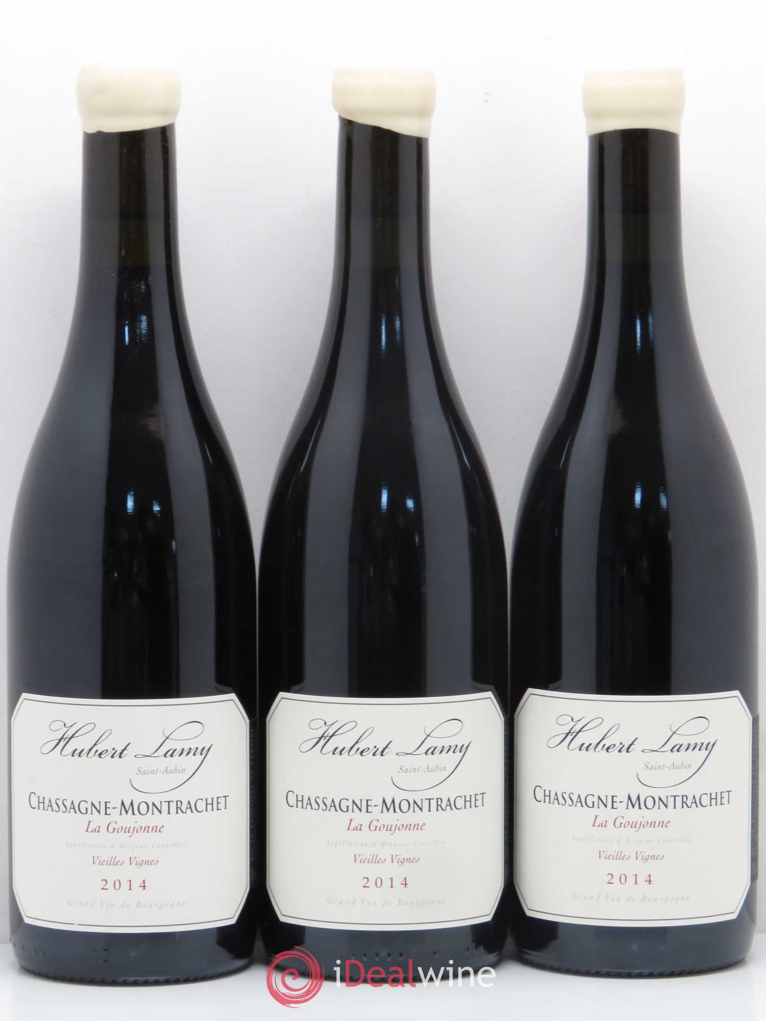 Chassagne-Montrachet La Goujonne Hubert Lamy Vieilles vignes 2014 - Lot de 3 bouteilles - 0