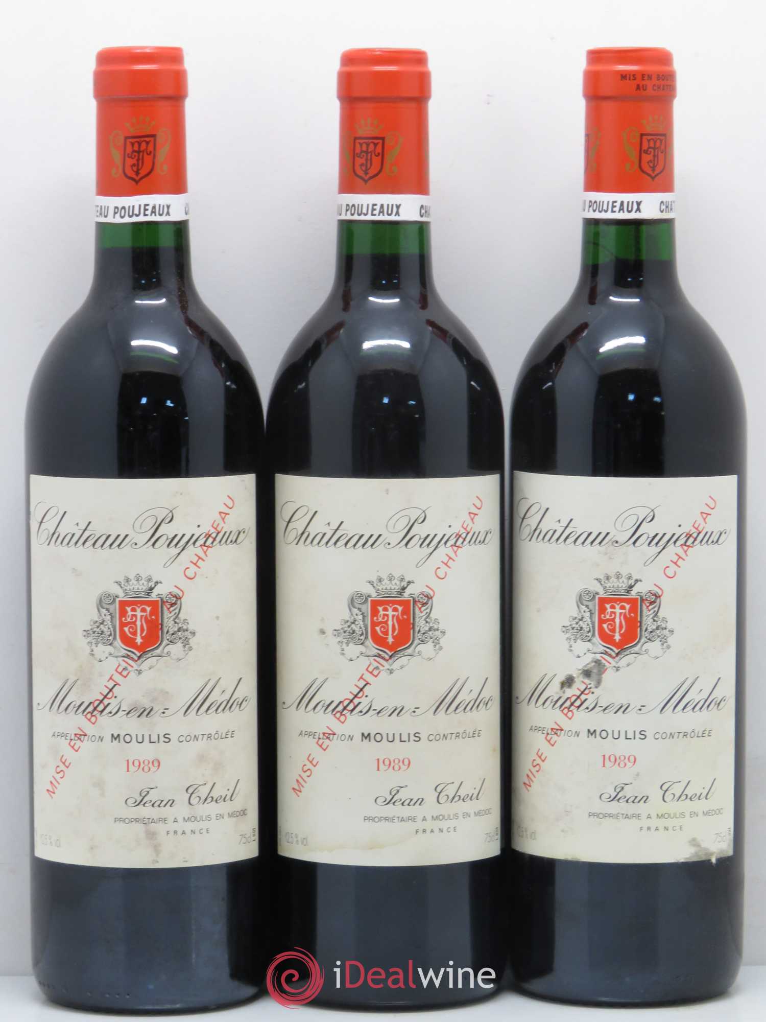 Château Poujeaux (sans prix de réserve) 1989 - Lot de 12 bouteilles - 4