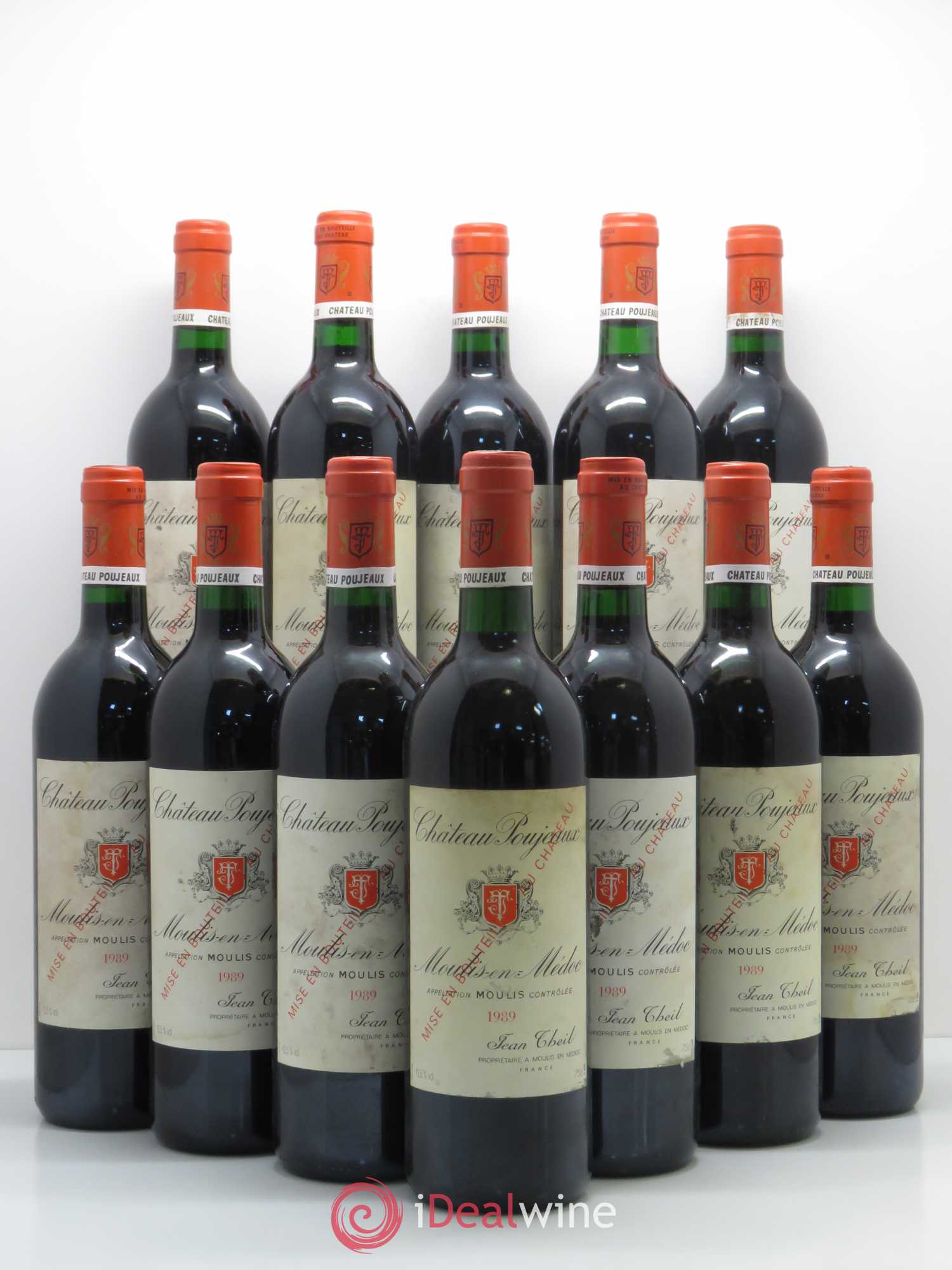 Château Poujeaux (sans prix de réserve) 1989 - Lot de 12 bouteilles - 0
