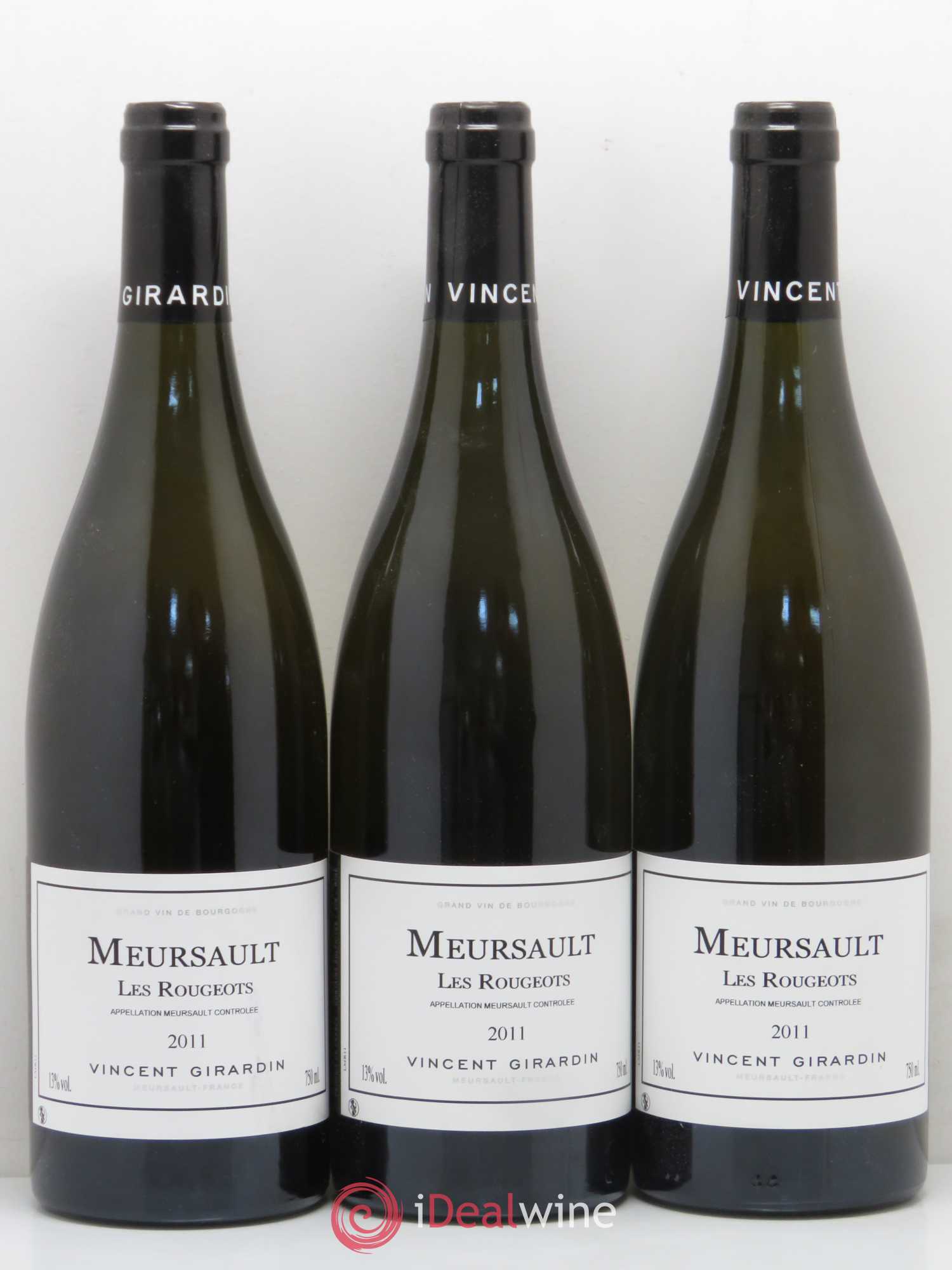 Meursault Les Rougeots Vincent Girardin (Domaine) (sans prix de réserve) 2011 - Lot de 3 bouteilles - 0