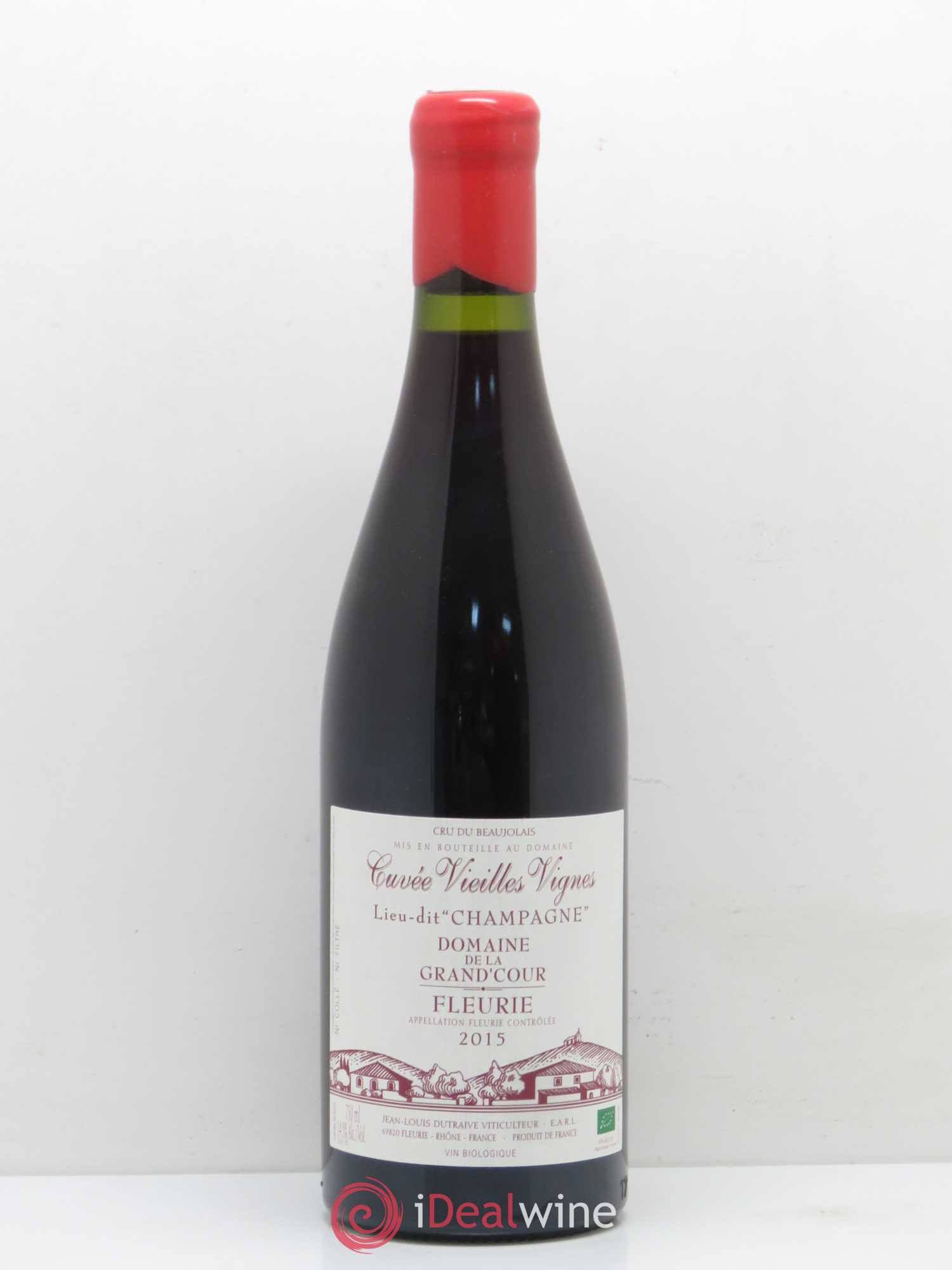 Fleurie Champagne - Cuvée Vieilles Vignes Grand'cour (Domaine de la) - Jean-Louis Dutraive (sans prix de réserve) 2015 - Lot de 1 bouteille - 0