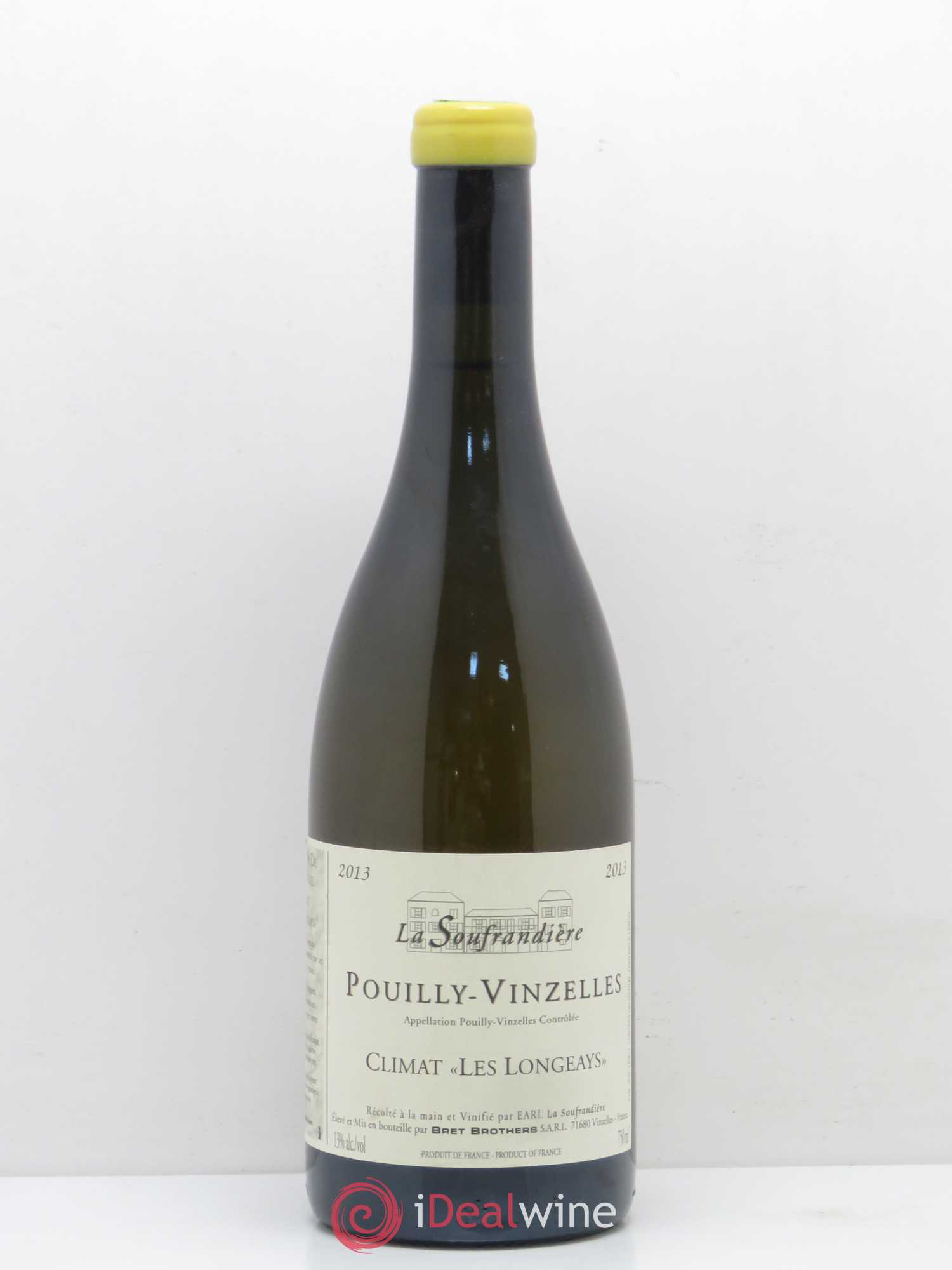 Pouilly-Vinzelles Les Longeays La Soufrandière - Bret Brothers (sans prix de réserve) 2013 - Lot de 1 bouteille - 0