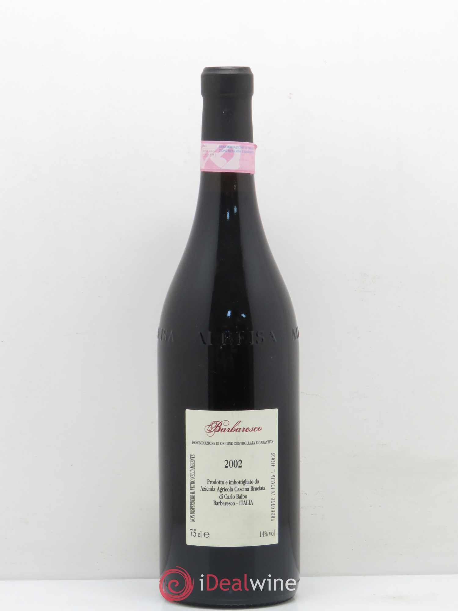 Barbaresco DOCG Vigneto Balbo Cascina Bruciata (sans prix de réserve) 2002 - Posten von 1 Flasche - 1