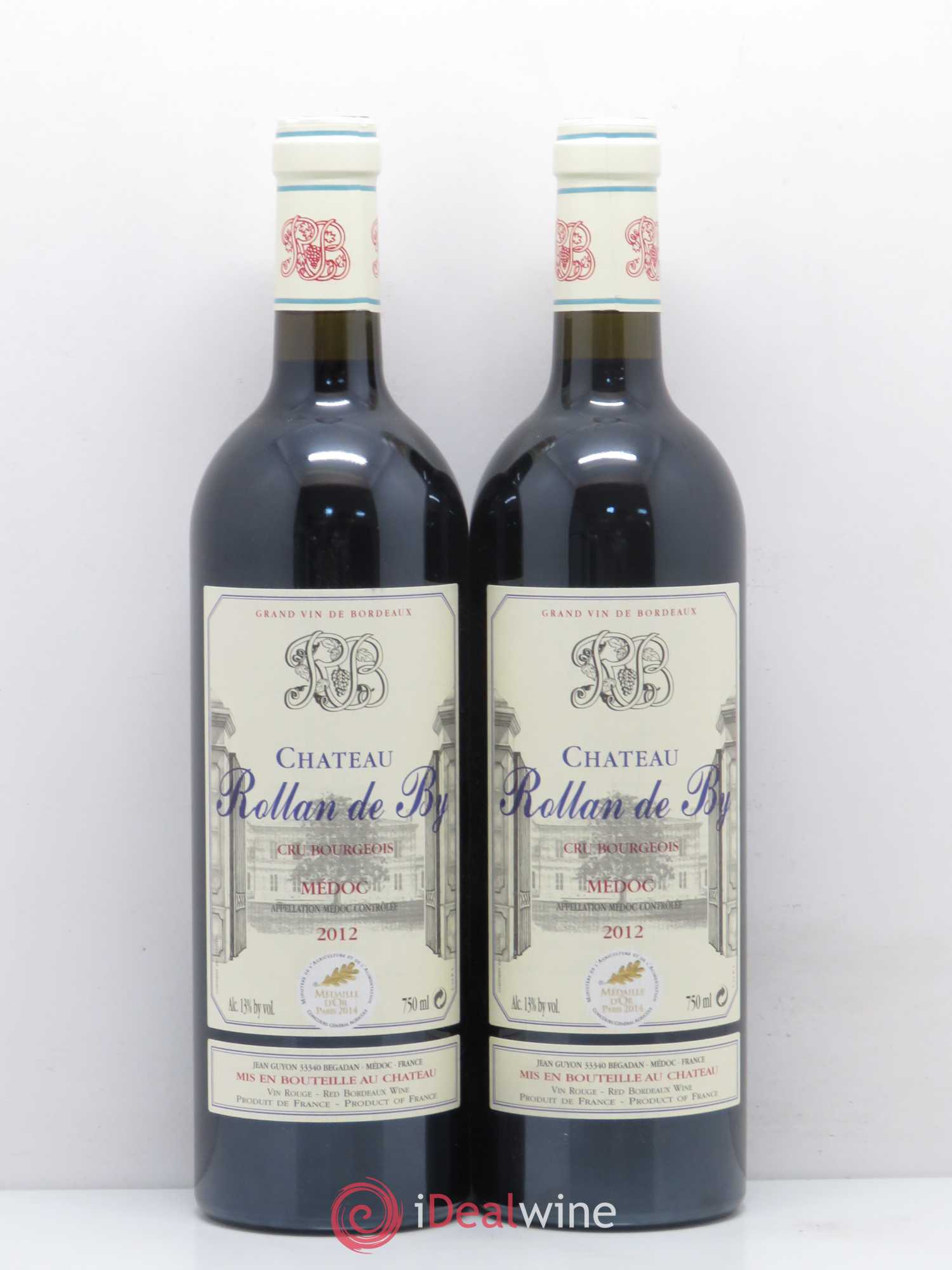 Château Rollan de By Cru Bourgeois (sans prix de réserve) 2012 - Lot de 2 bouteilles - 0