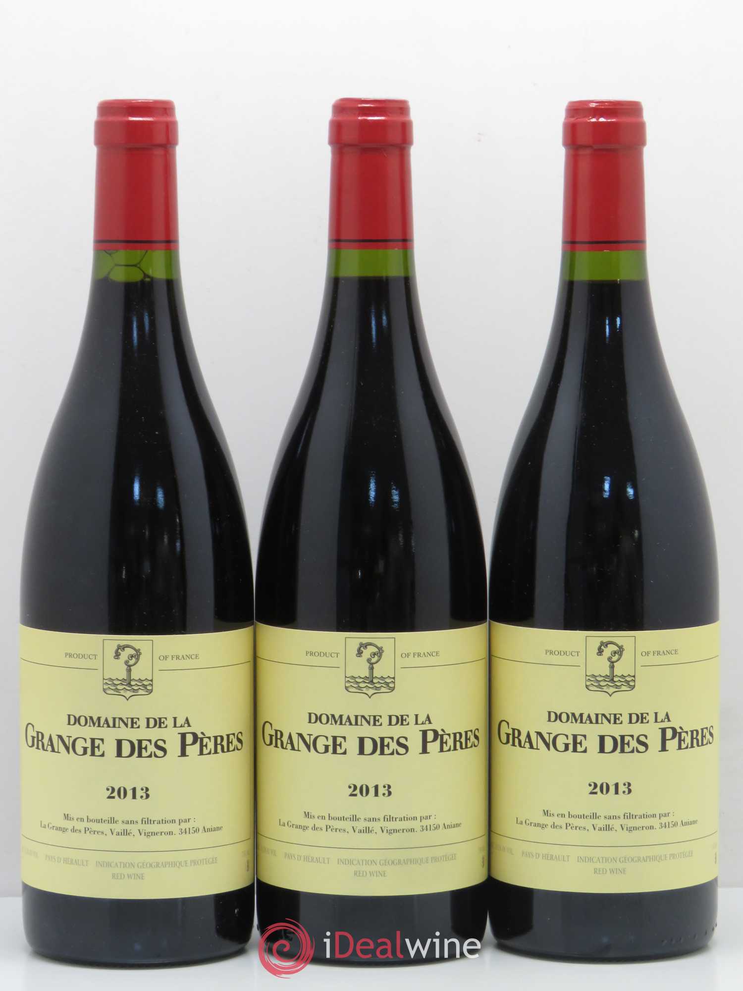 Pays d'Hérault Grange des Pères Laurent Vaillé (sans prix de réserve) 2013 - Lot de 3 bouteilles - 0