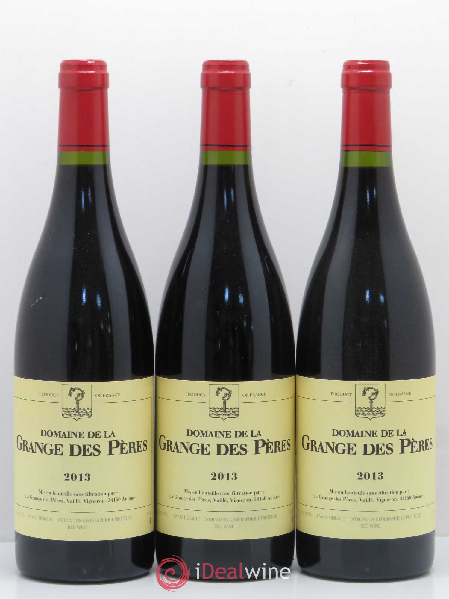Pays d'Hérault Grange des Pères Laurent Vaillé 2013 - Lot de 3 bouteilles - 0