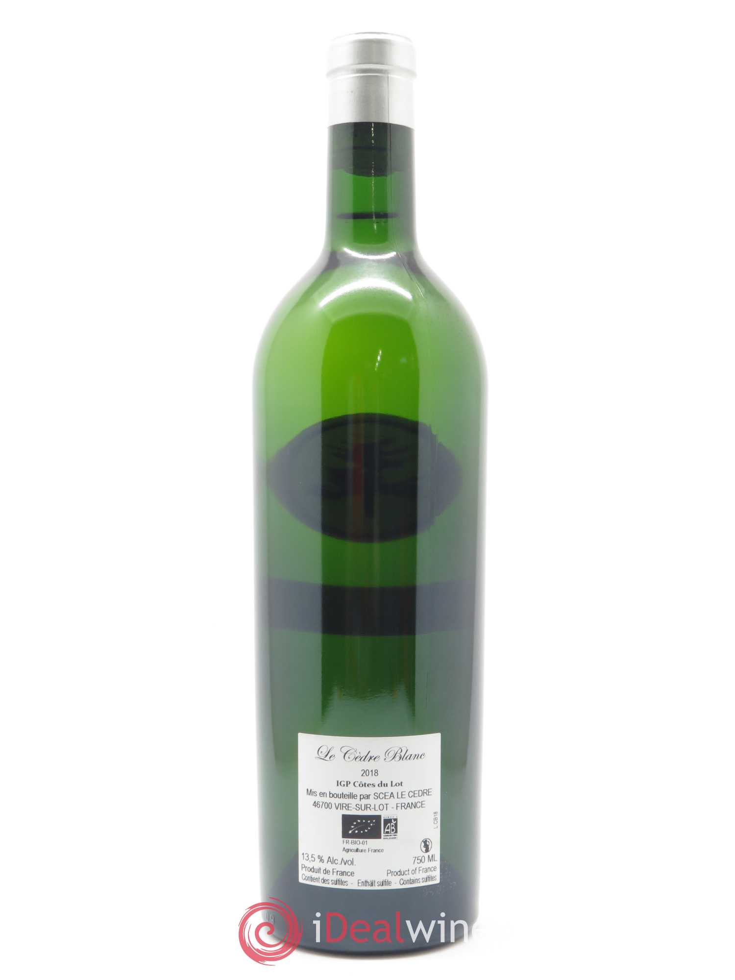 Côtes du Lot Château du Cèdre  Le Cèdre Blanc Pascal et Jean-Marc Verhaeghe 2018 - Lot de 1 bouteille - 1