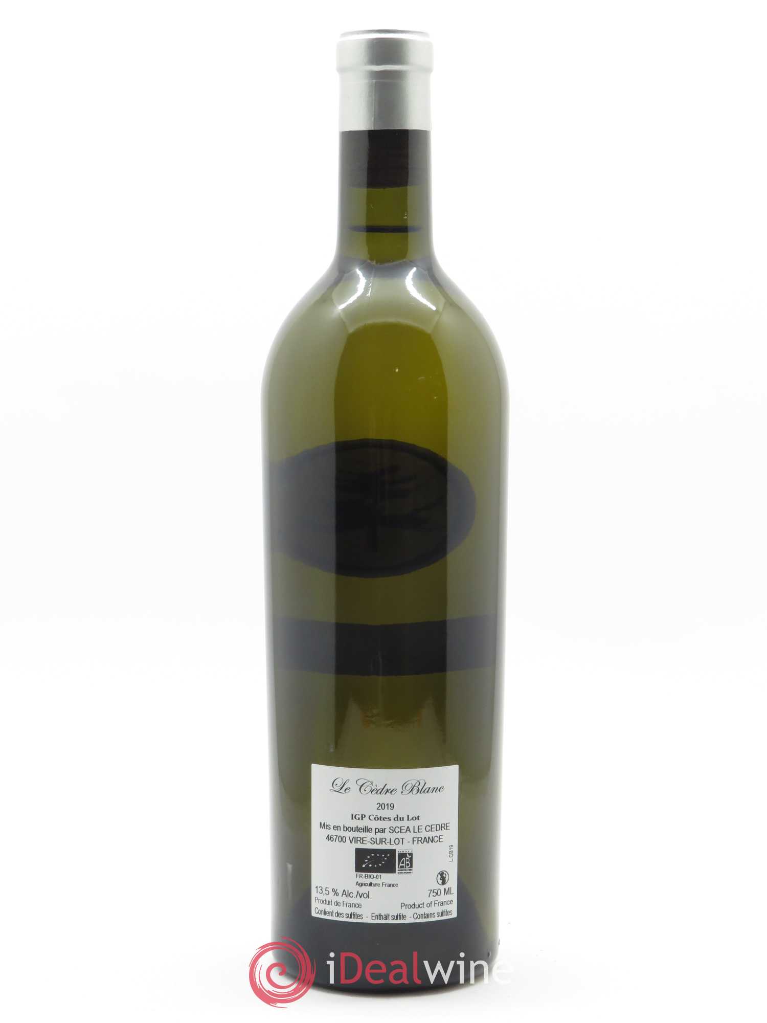IGP Côtes du Lot Château du Cèdre  Le Cèdre Blanc Pascal et Jean-Marc Verhaeghe 2019 - Lot de 1 bouteille - 1
