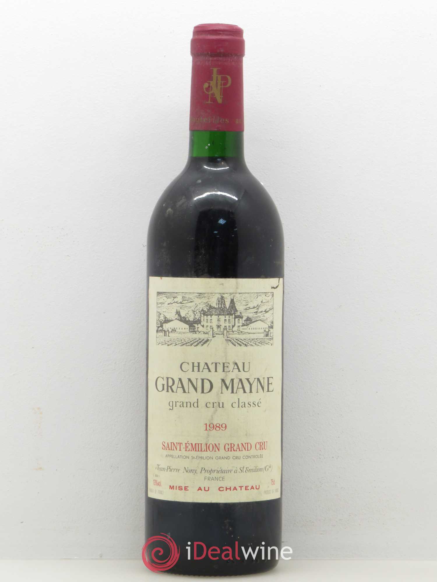 Château Grand Mayne Grand Cru Classé 1989 - Lot de 1 bouteille - 0
