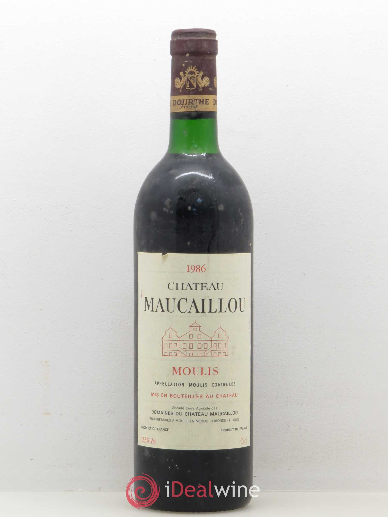 Château Maucaillou 1986 - Lot de 1 bouteille - 0