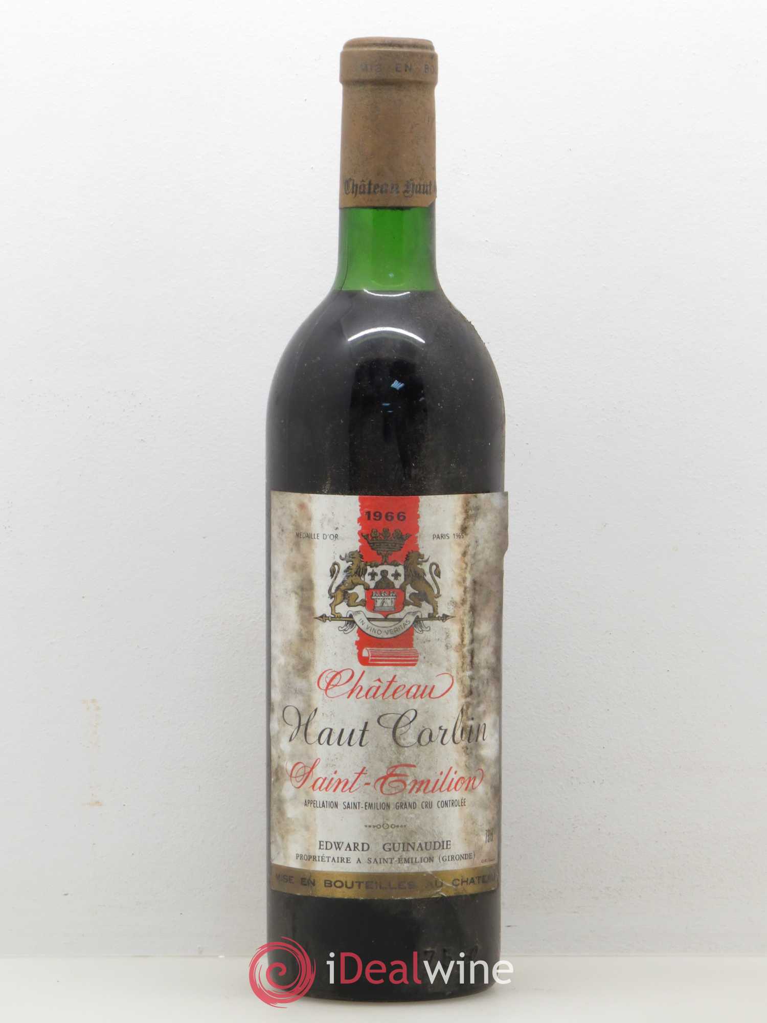 Château Haut Corbin Grand Cru 1966 - Lot de 1 bouteille - 0