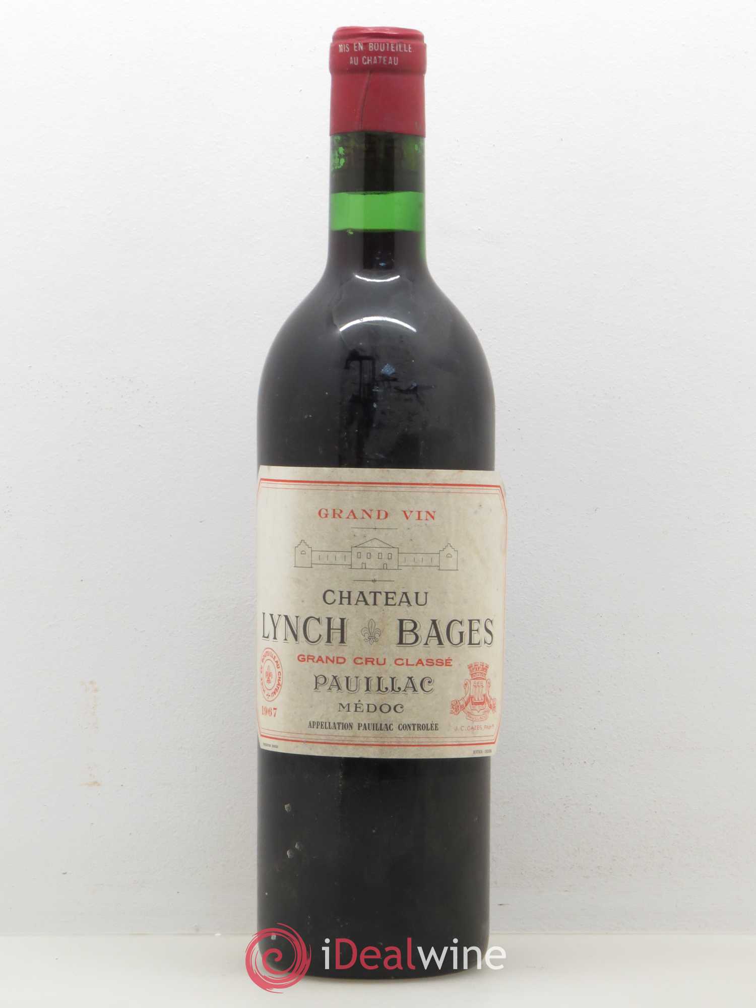 Château Lynch Bages 5ème Grand Cru Classé 1967 - Lot de 1 bouteille - 0