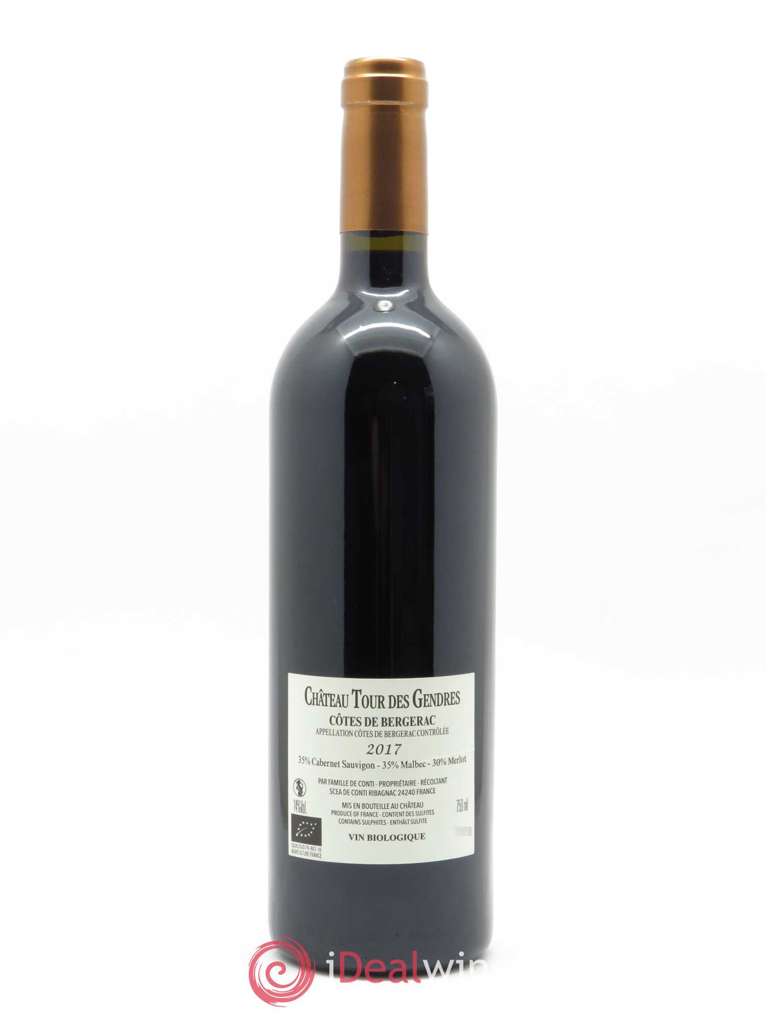 Côtes de Bergerac Château Tour des Gendres La Gloire de mon père Famille de Conti 2017 - Lot de 1 bouteille - 1
