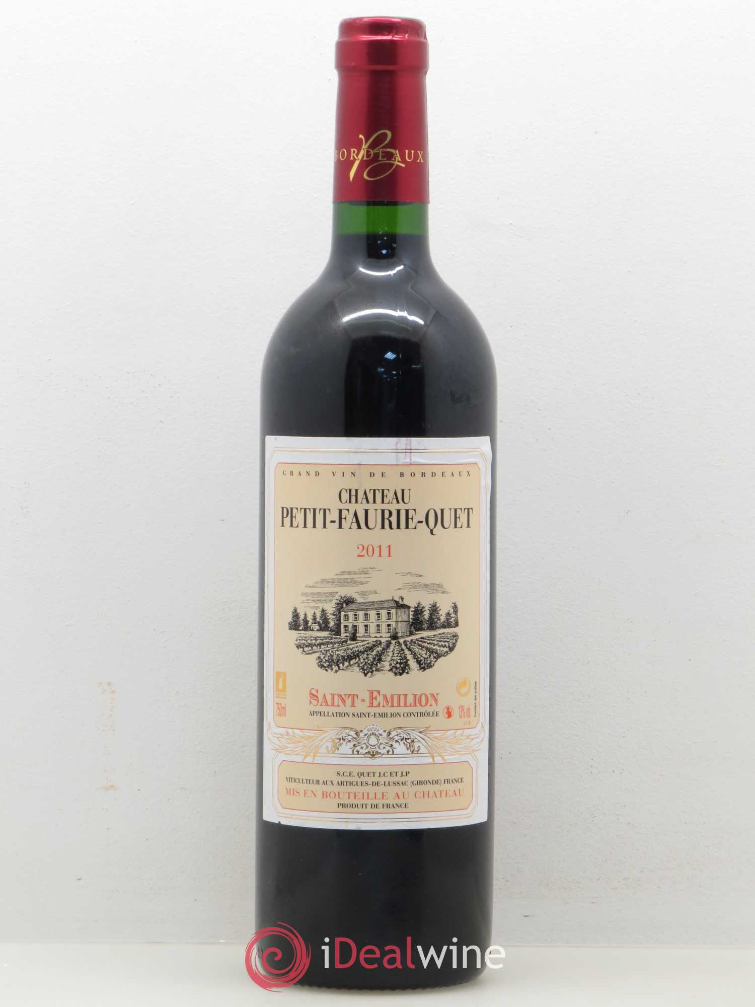 Saint-Émilion Château Petit Faurie Quet (sans prix de réserve) 2011 - Posten von 1 Flasche - 0