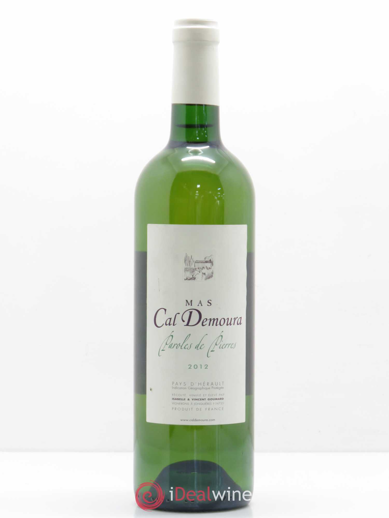 Pays d'Hérault Mas Cal Demoura Paroles de Pierres 2012 - Posten von 1 Flasche - 0