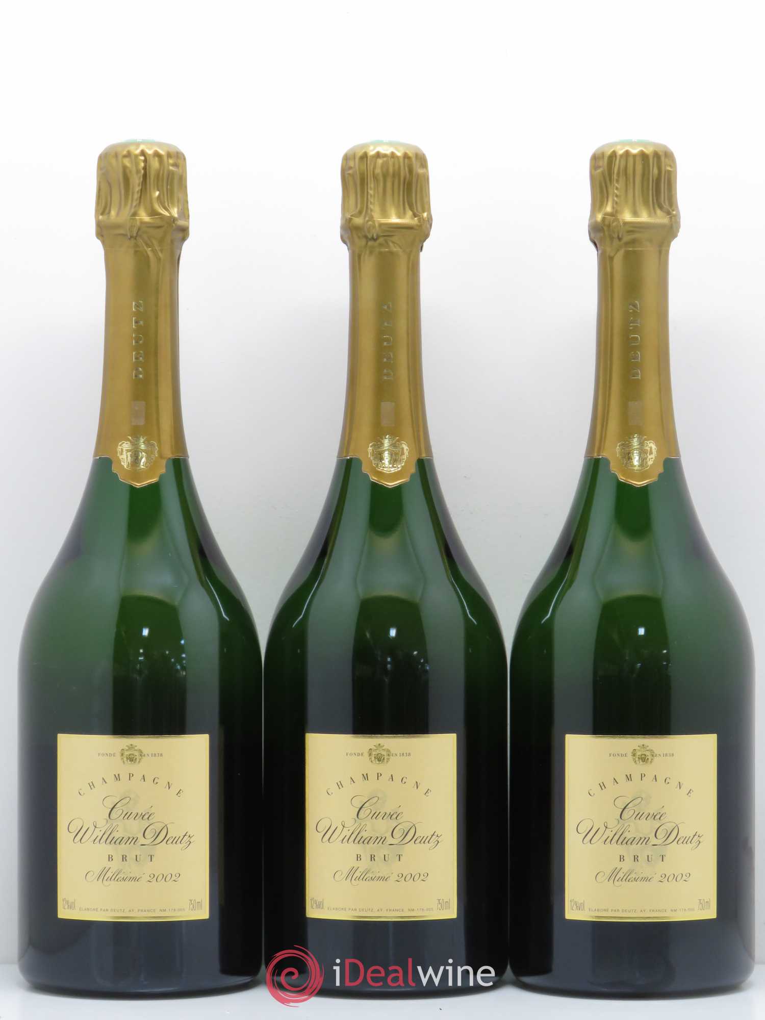 Cuvée William Deutz Deutz 2002 - Lot de 3 bouteilles - 0