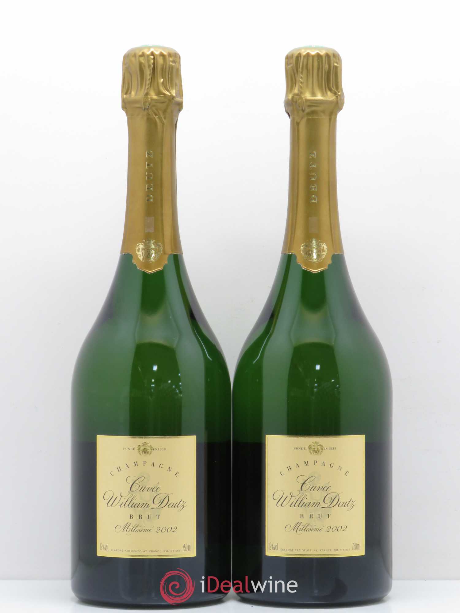 Cuvée William Deutz Deutz (sans prix de réserve) 2002 - Lot de 2 bouteilles - 0