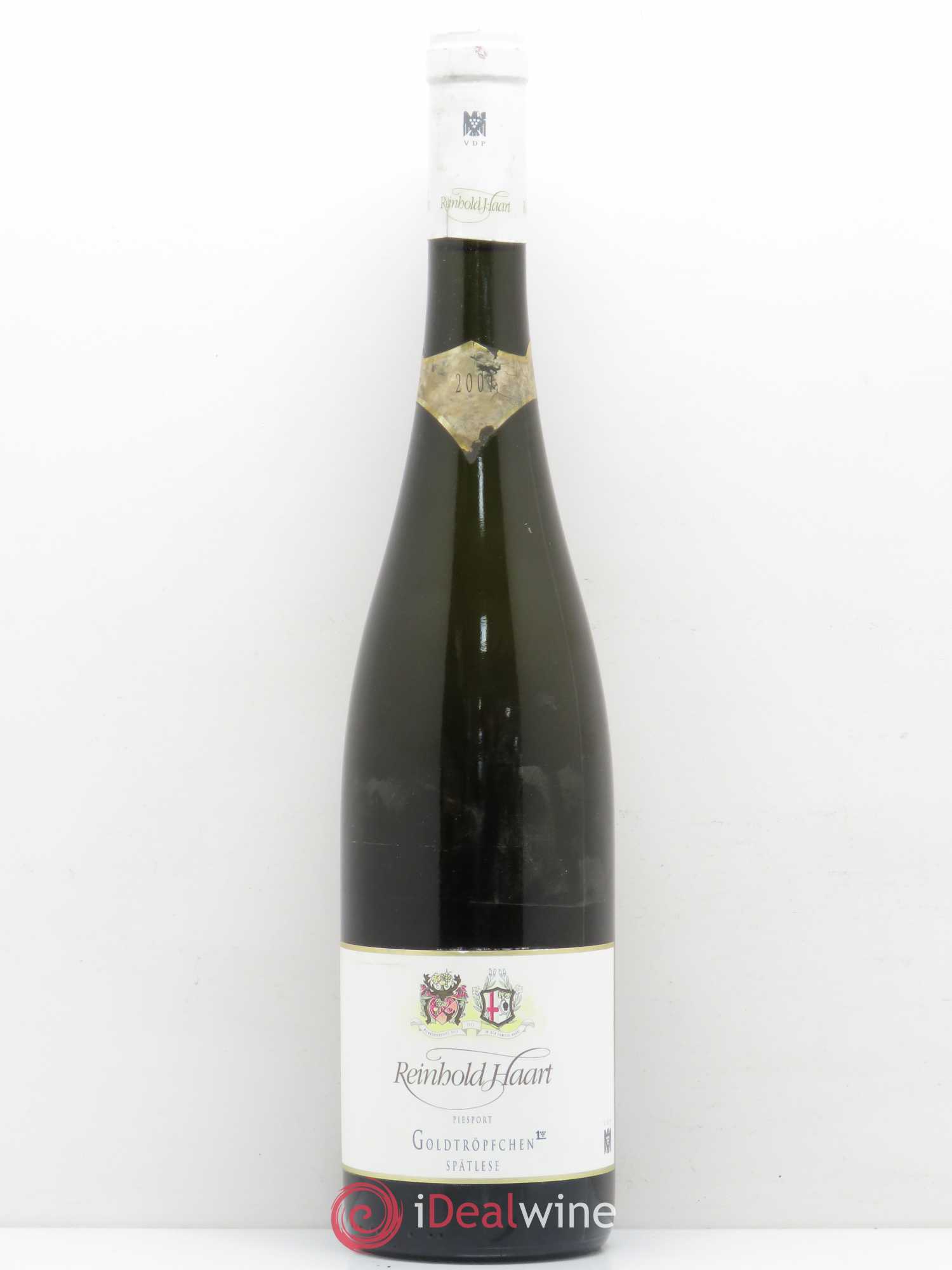 Riesling Piesporter Goldtropfchen Spatlese Reinhold Haart (sans prix de réserve) 2001 - Lotto di 1 bottiglia - 0