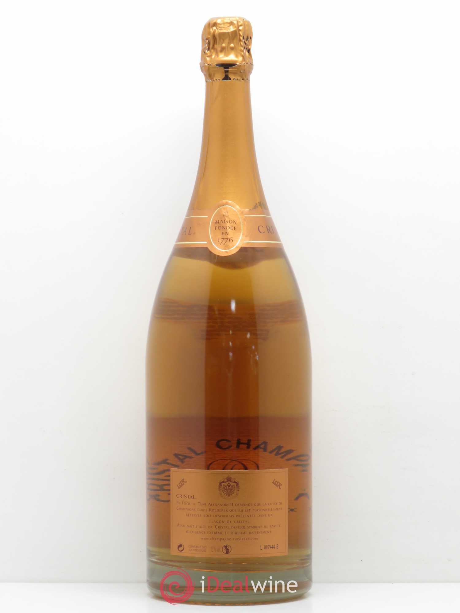Cristal Louis Roederer 2002 - Lot de 1 magnum - 1