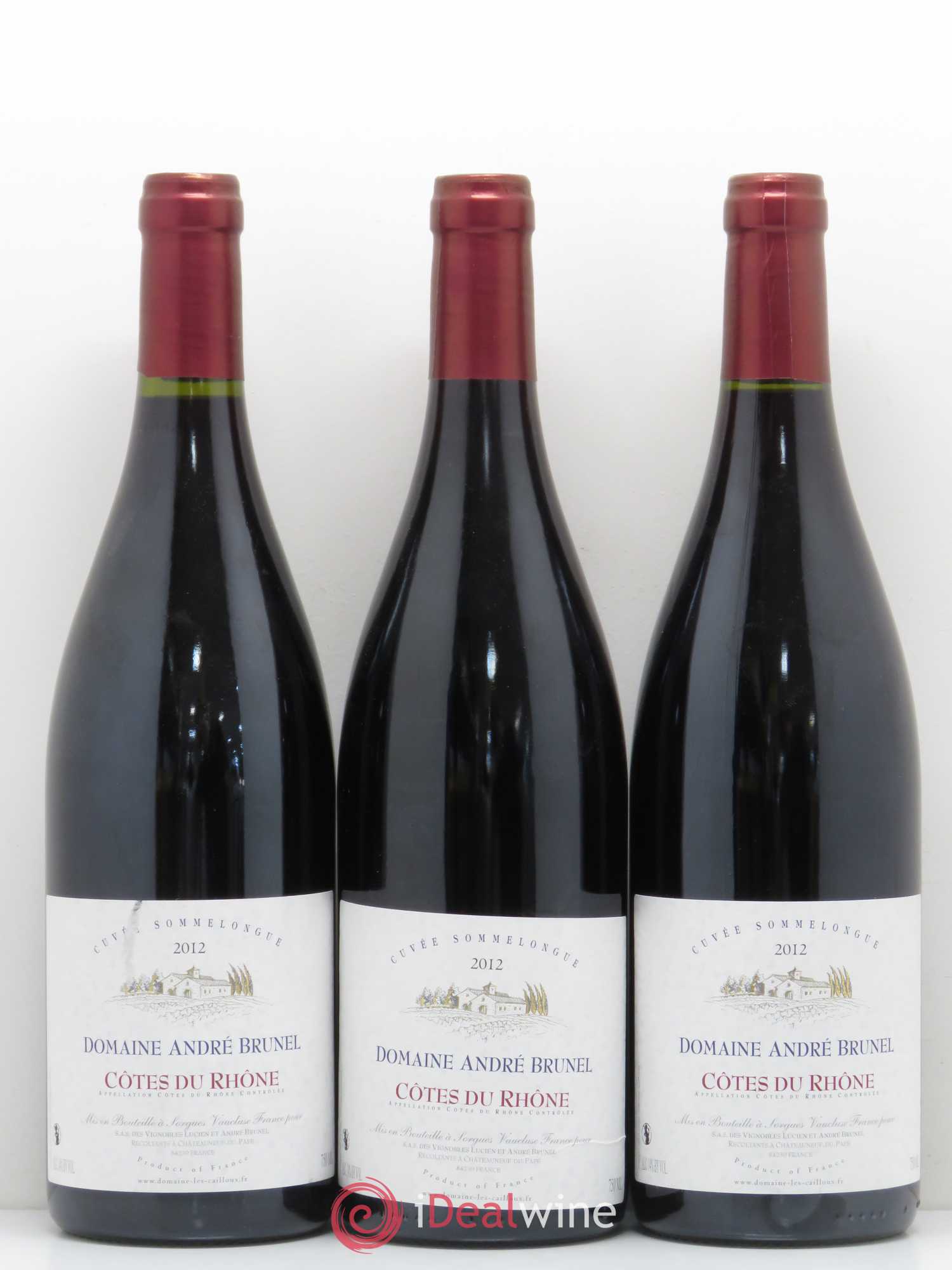 Côtes-du-Rhône Sommelongue André Brunel (sans prix de réserve) 2012 - Lot de 12 bouteilles - 2