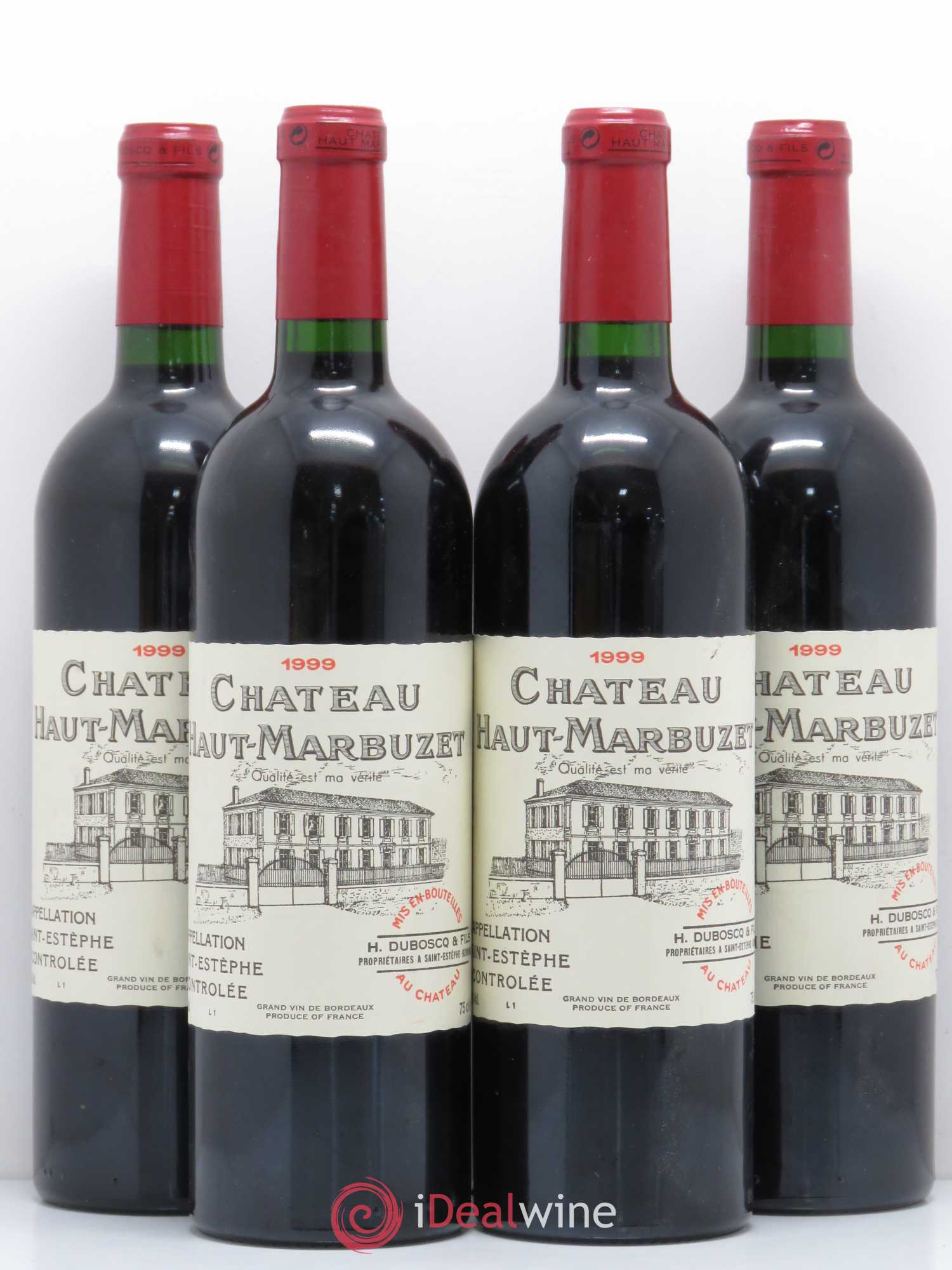 Château Haut Marbuzet (sans prix de réserve) 1999 - Lot de 4 bouteilles - 0
