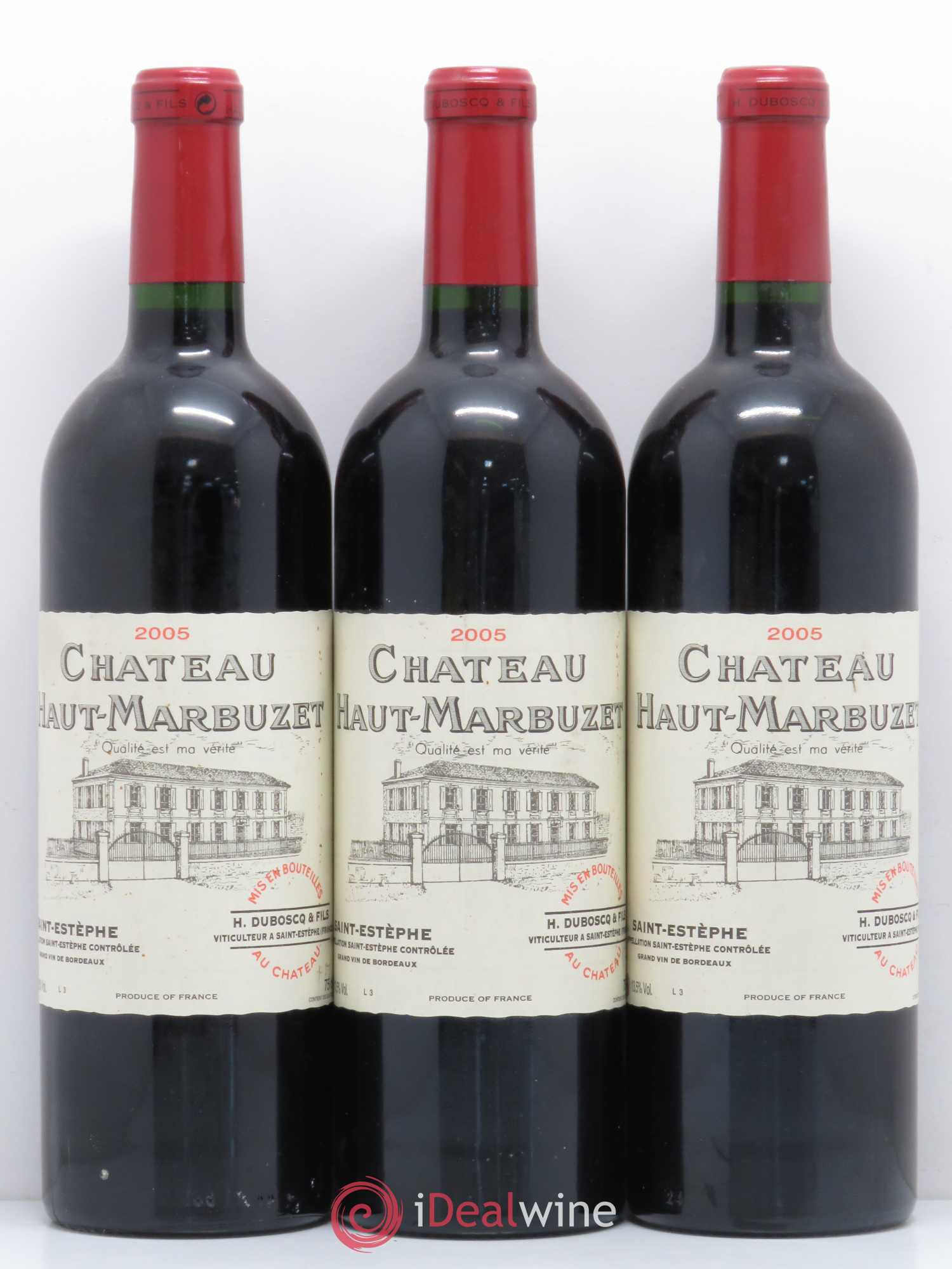 Château Haut Marbuzet 2005 - Lot de 6 bouteilles - 1