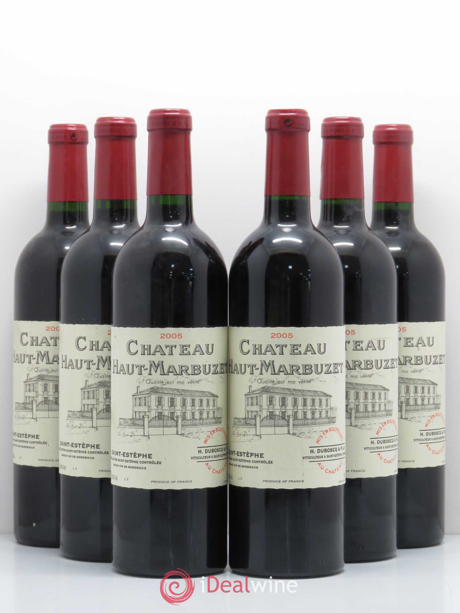 Château Haut Marbuzet 2005 - Lot de 6 bouteilles - 0