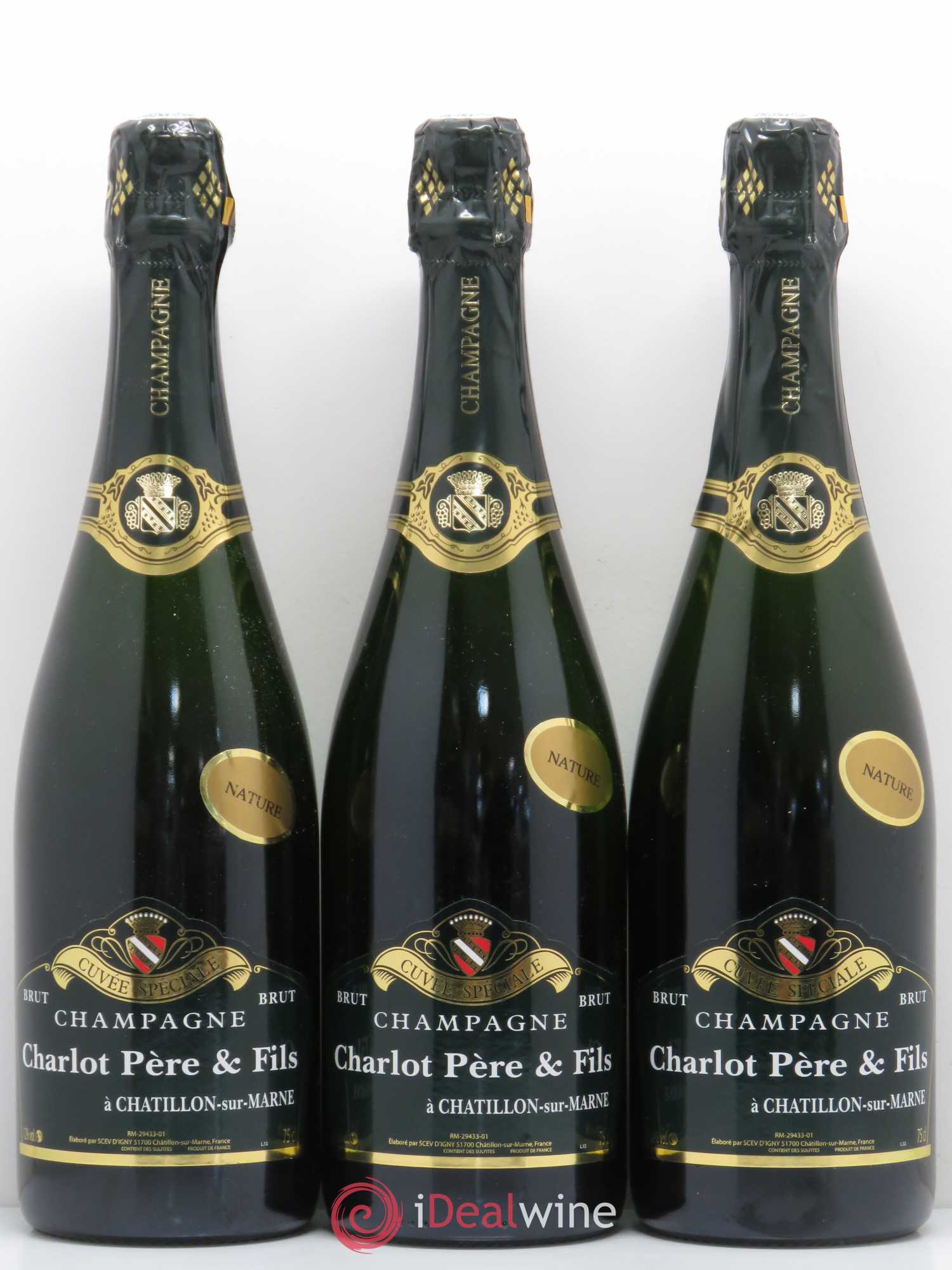 Brut Nature Charlot Père & Fils - Lot of 6 bottles - 2