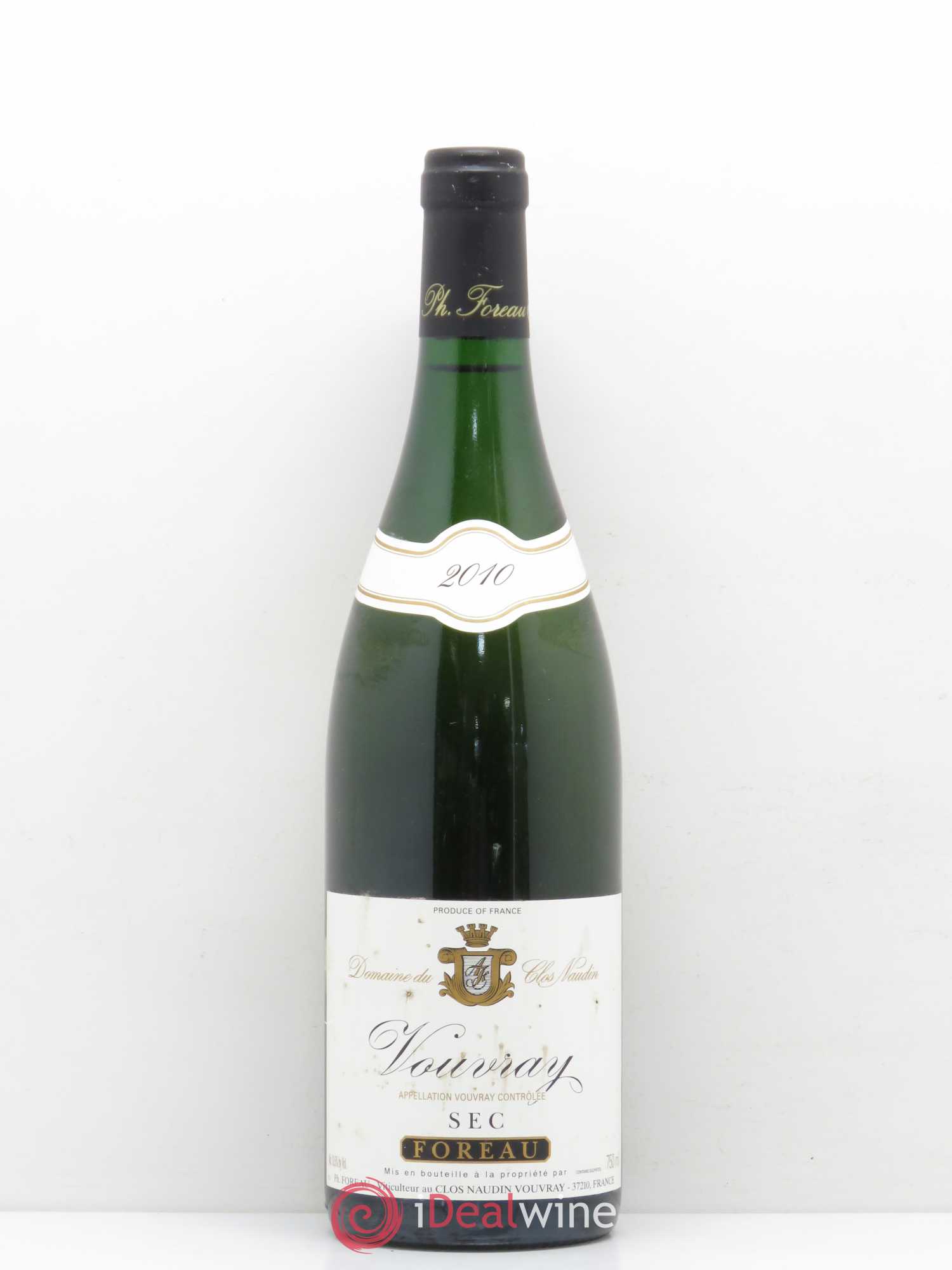 Vouvray Sec Clos Naudin - Philippe Foreau (sans prix de réserve) 2010 - Lot de 1 bouteille - 0
