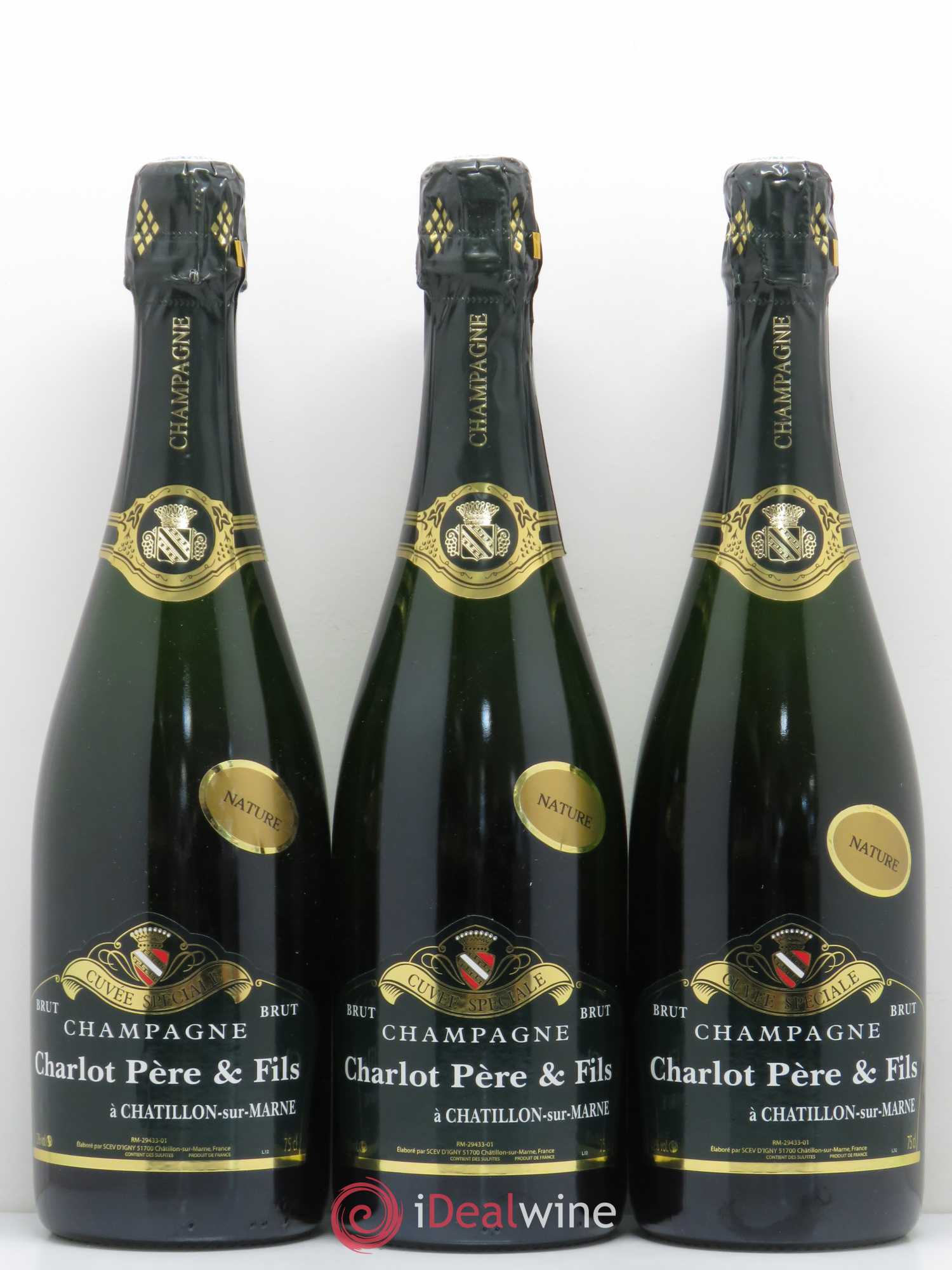 Brut Nature Charlot Père & Fils - Lot de 6 bouteilles - 1