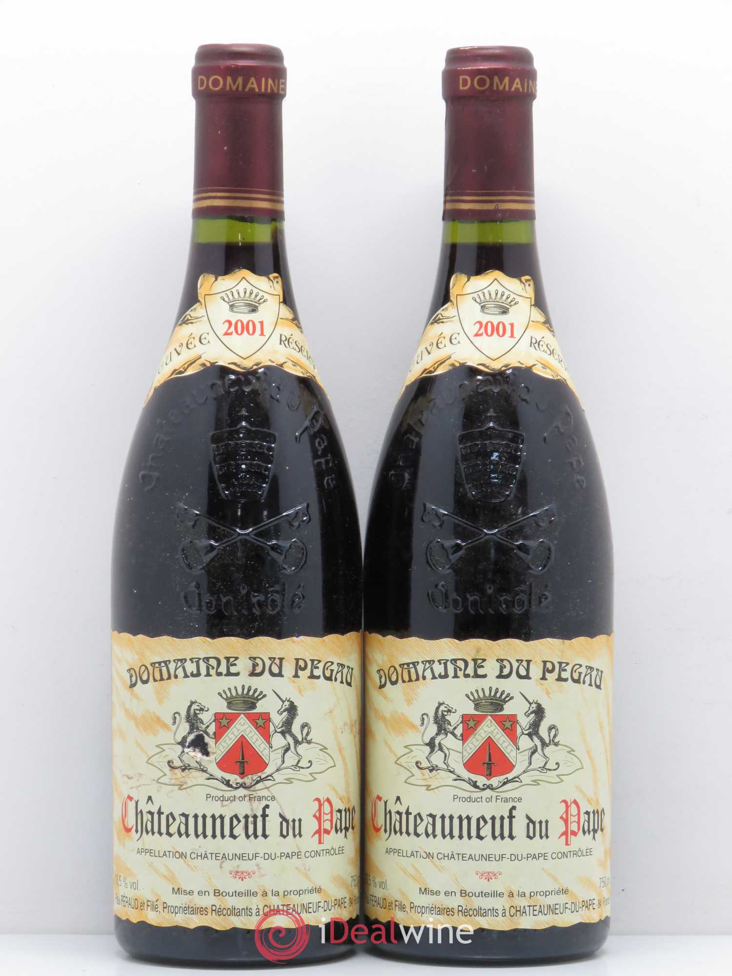 Châteauneuf-du-Pape Domaine du Pégau Cuvée Réservée Paul et Laurence Féraud (sans prix de réserve) 2001 - Lot de 2 bouteilles - 0