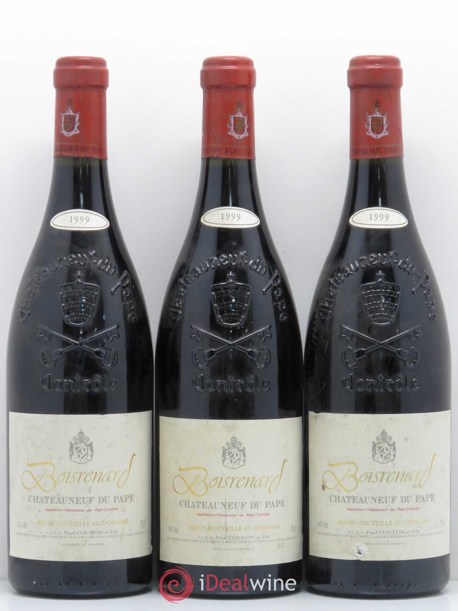 Châteauneuf-du-Pape Cuvée Boisrenard Beaurenard (Domaine de) 1999 - Lot de 3 bouteilles - 0