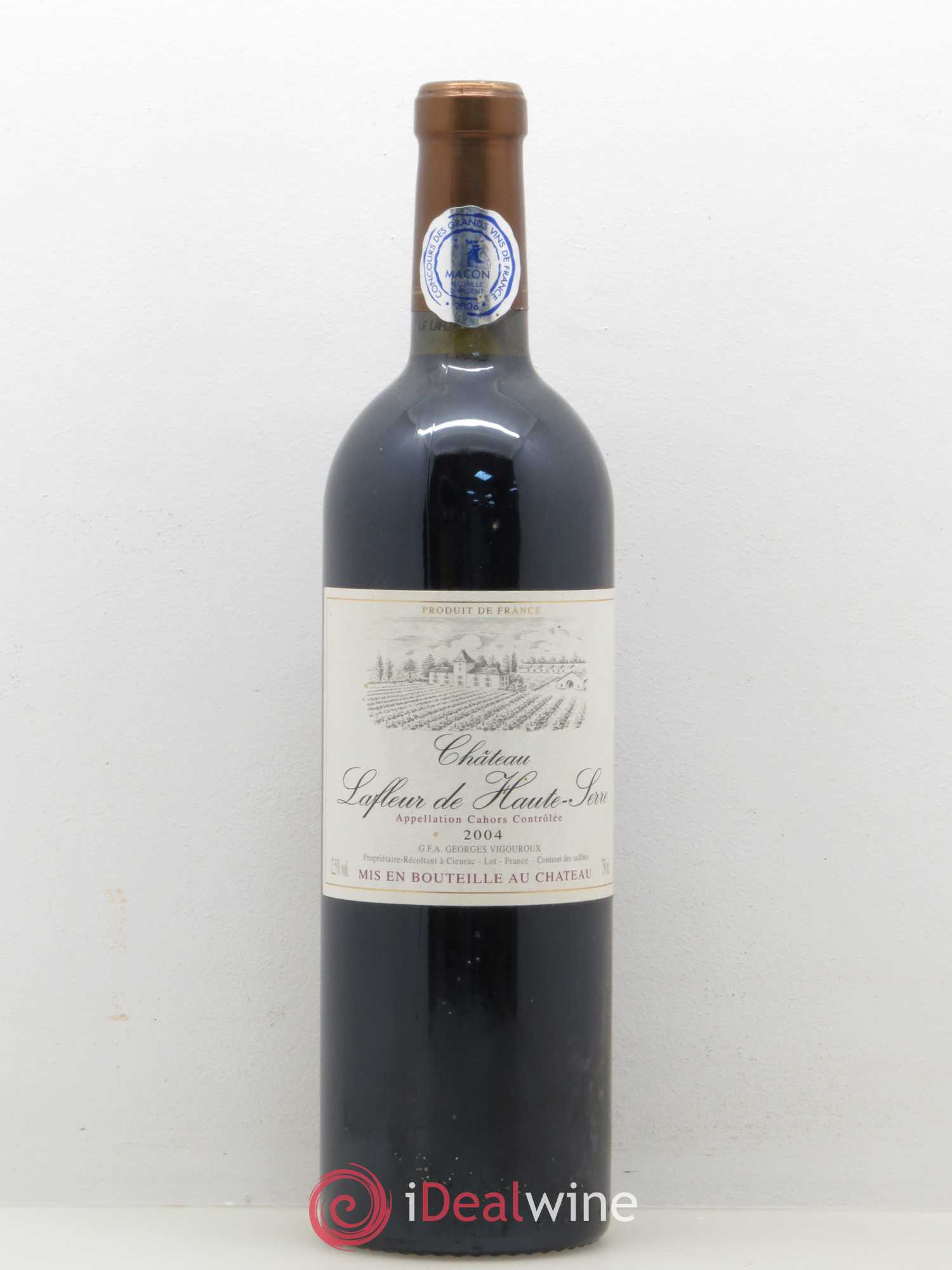Cahors Château Lafleur de Haute Serre 2004 - Posten von 1 Flasche - 0