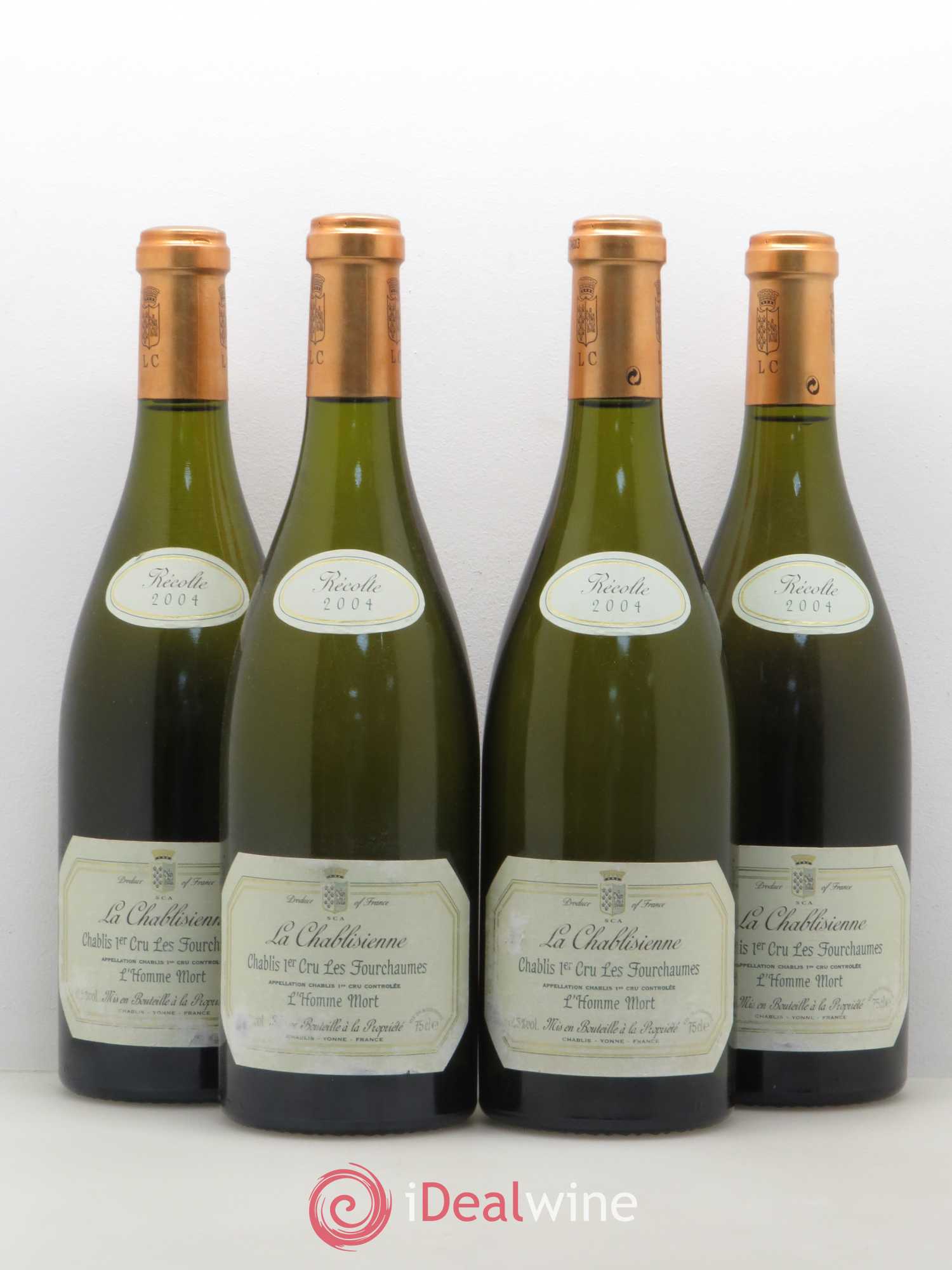 Chablis 1er Cru Fourchaume La Chablisienne 2004 - Posten von 4 Flaschen - 0