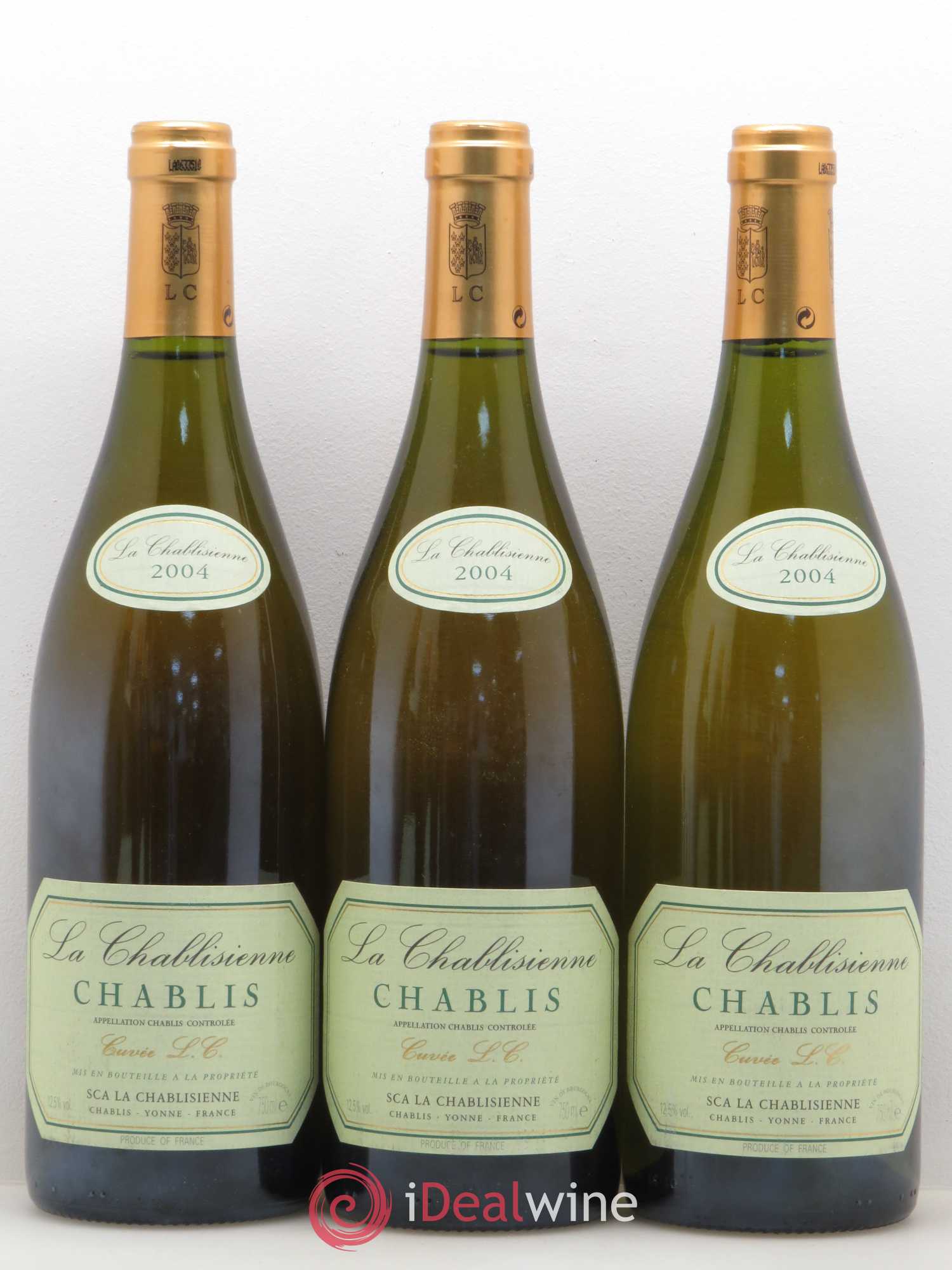 Chablis Cuvée L.C La Chablisienne 2004 - Posten von 6 Flaschen - 1