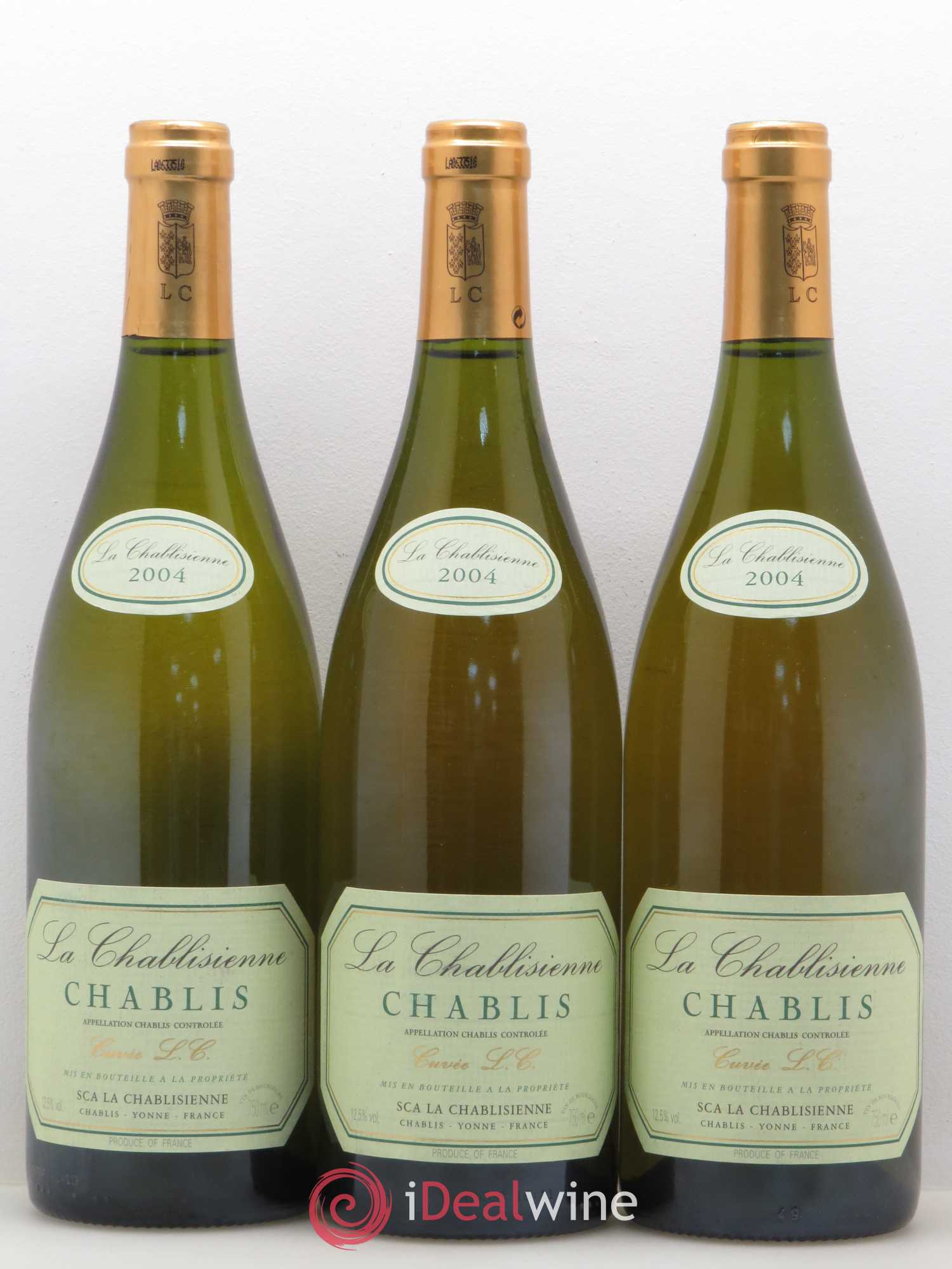 Chablis Cuvée L.C La Chablisienne 2004 - Posten von 6 Flaschen - 2