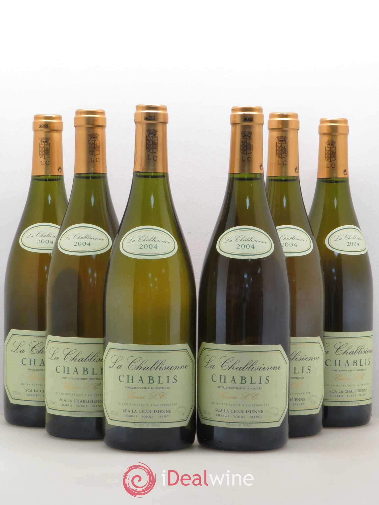 Chablis Cuvée L.C La Chablisienne 2004 - Posten von 6 Flaschen - 0