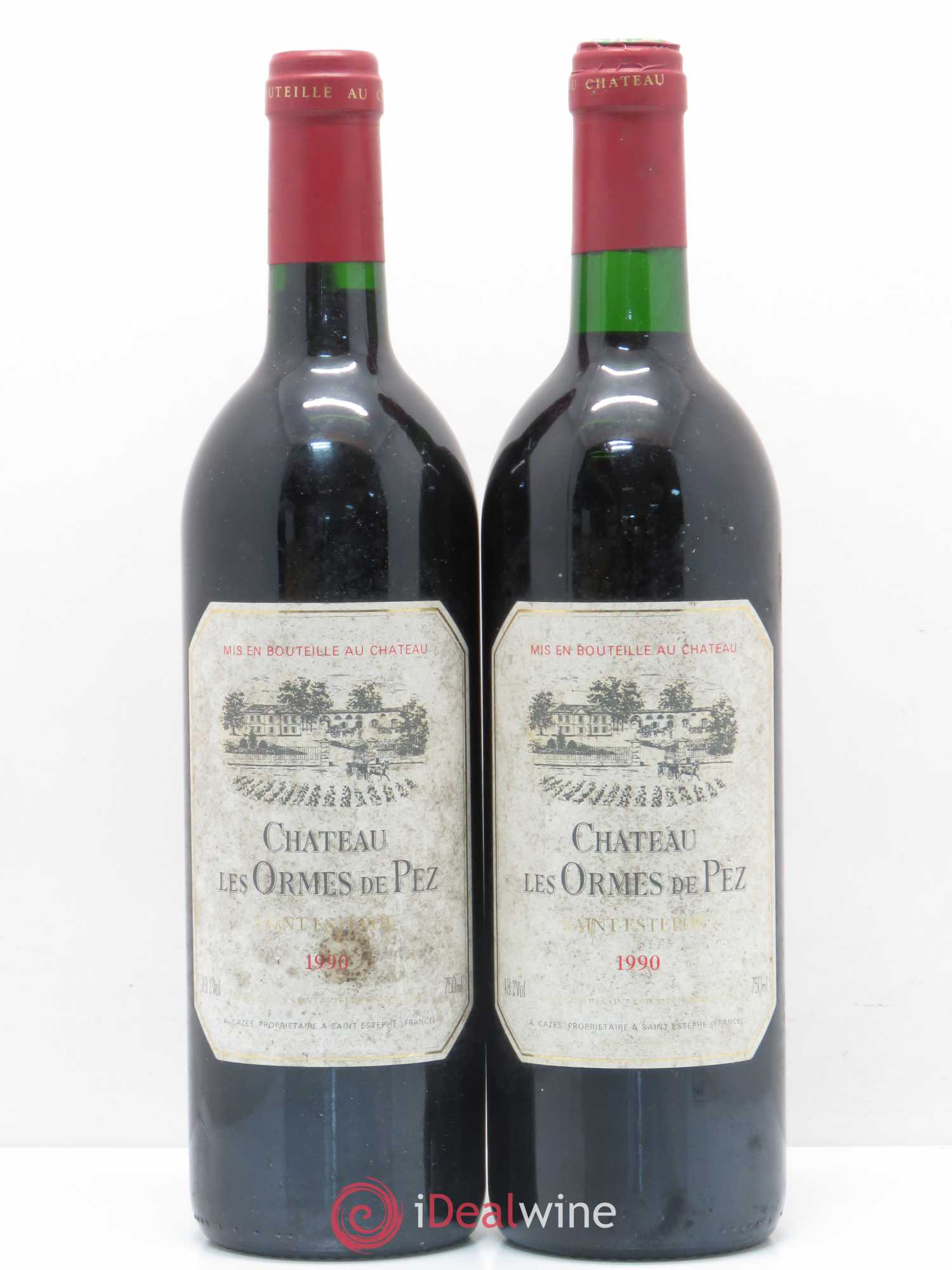 Château les Ormes de Pez 1990 - Lot de 2 bouteilles - 0