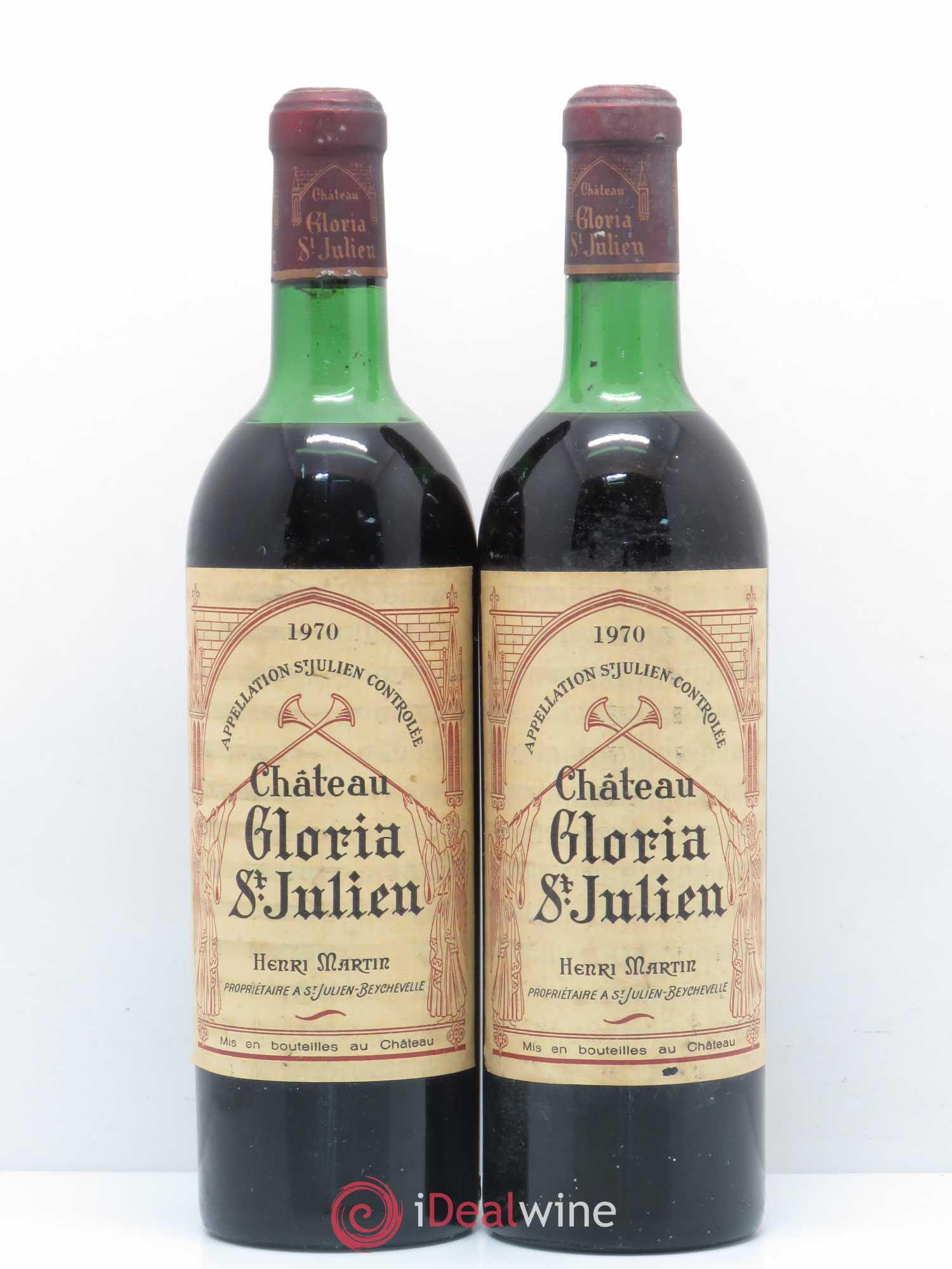 Château Gloria 1970 - Lot de 2 bouteilles - 0