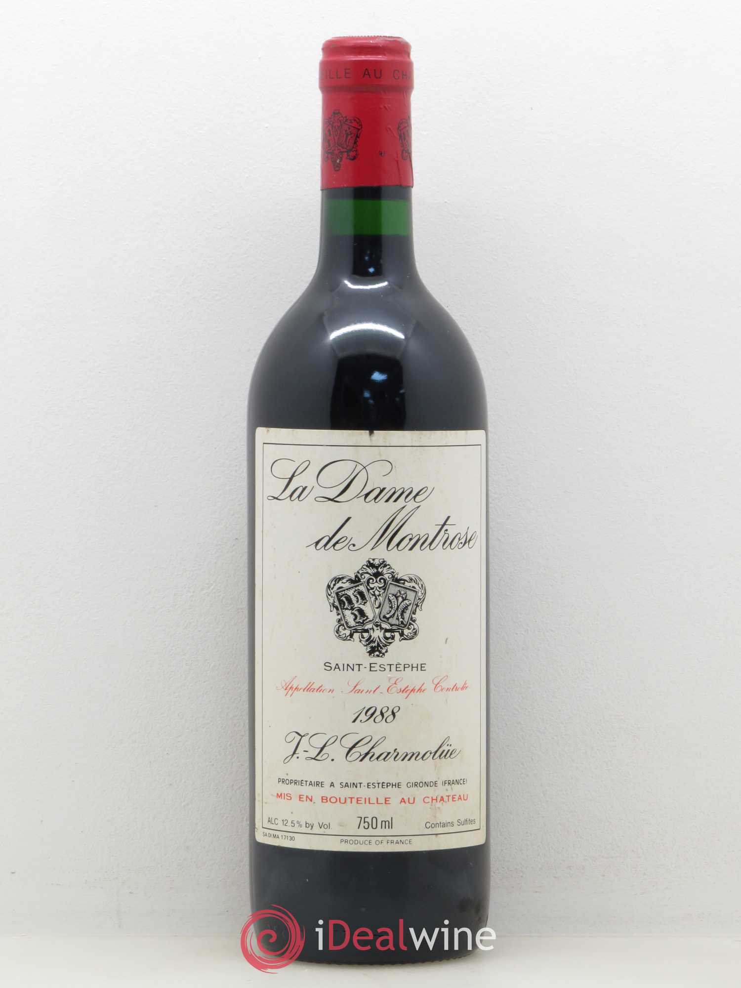 La Dame de Montrose Second Vin 1988 - Lot de 1 bouteille - 0