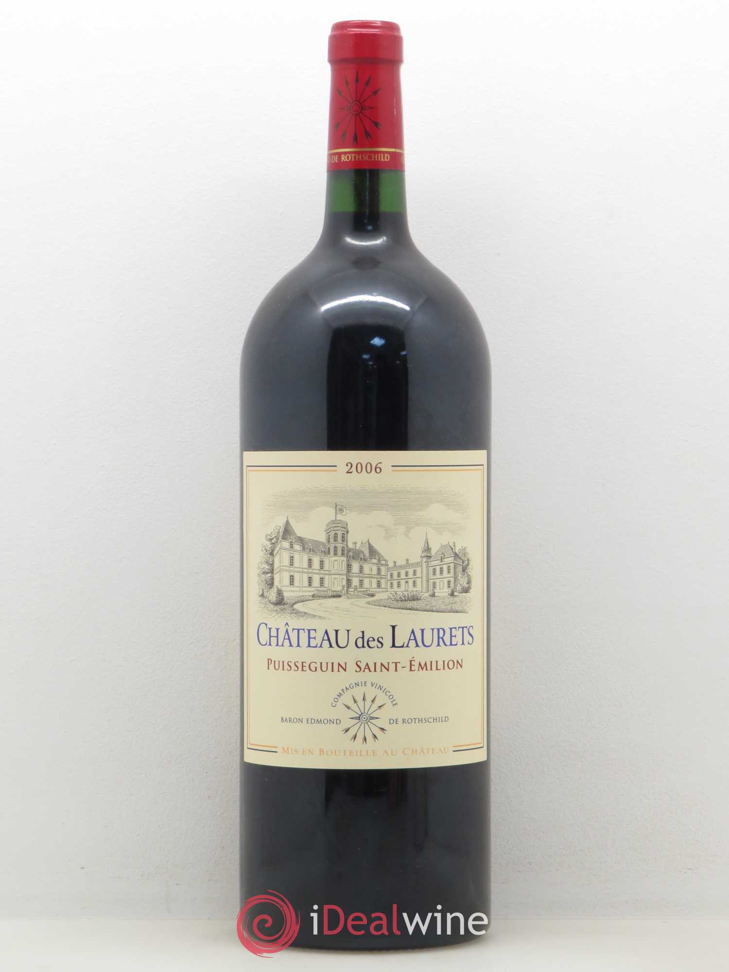 Bordeaux Puisseguin Saint Emilion Château des Laurets 2006 - Posten von 1 Magnum - 0