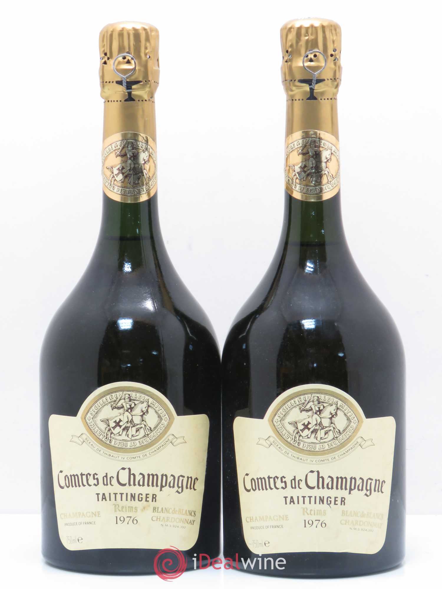 Comtes de Champagne Taittinger 1976 - Lot de 2 bouteilles - 0