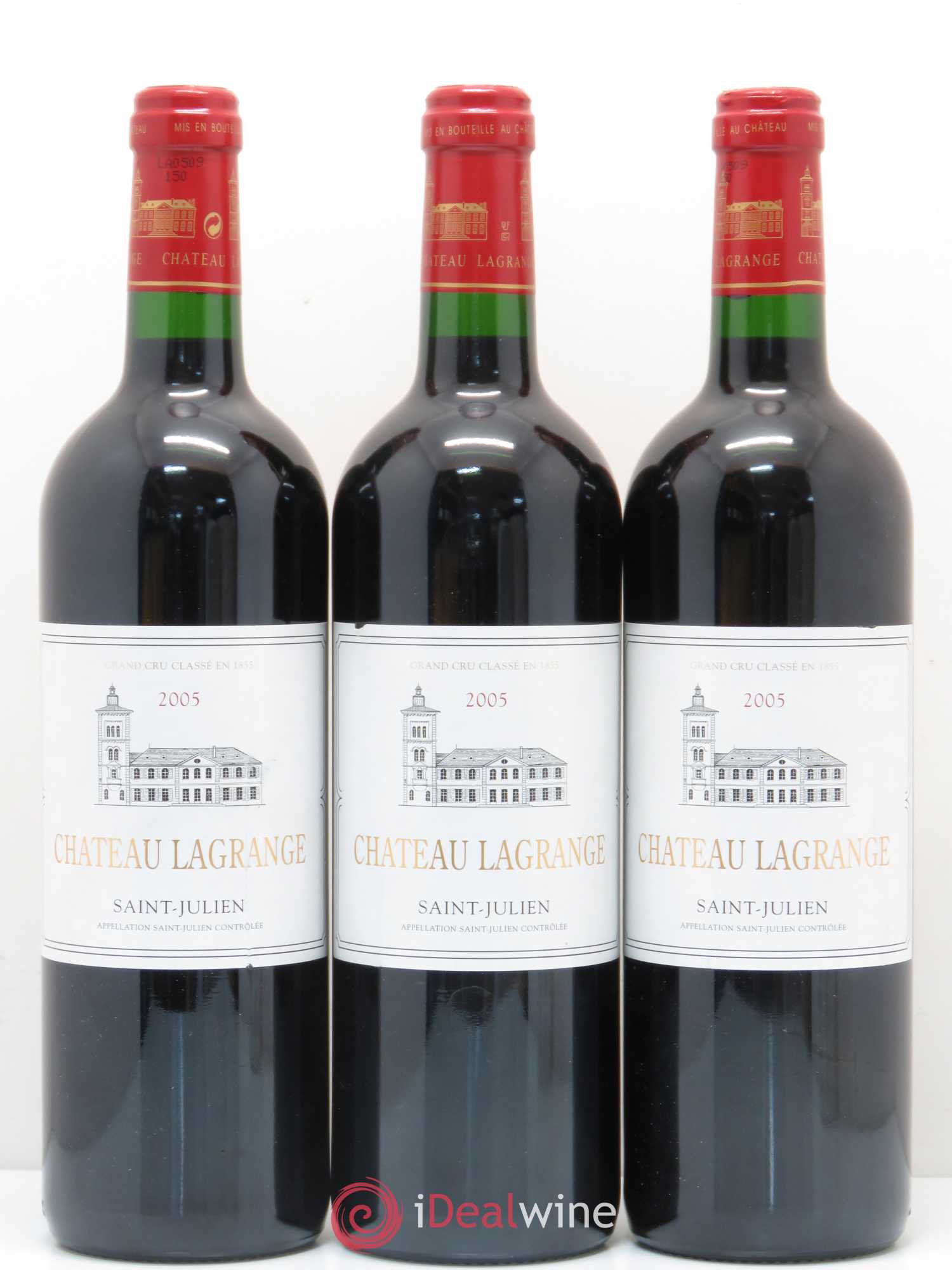 Château Lagrange 3ème Grand Cru Classé 2005 - Lot de 3 bouteilles - 0
