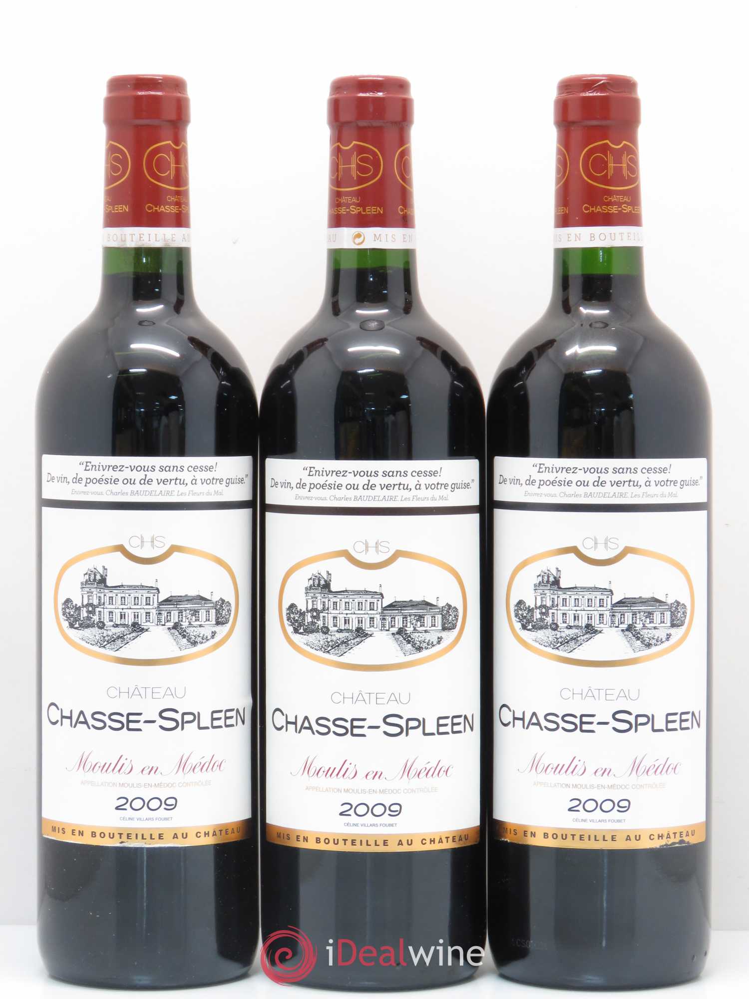 Château Chasse Spleen 2009 - Lot de 6 bouteilles - 2