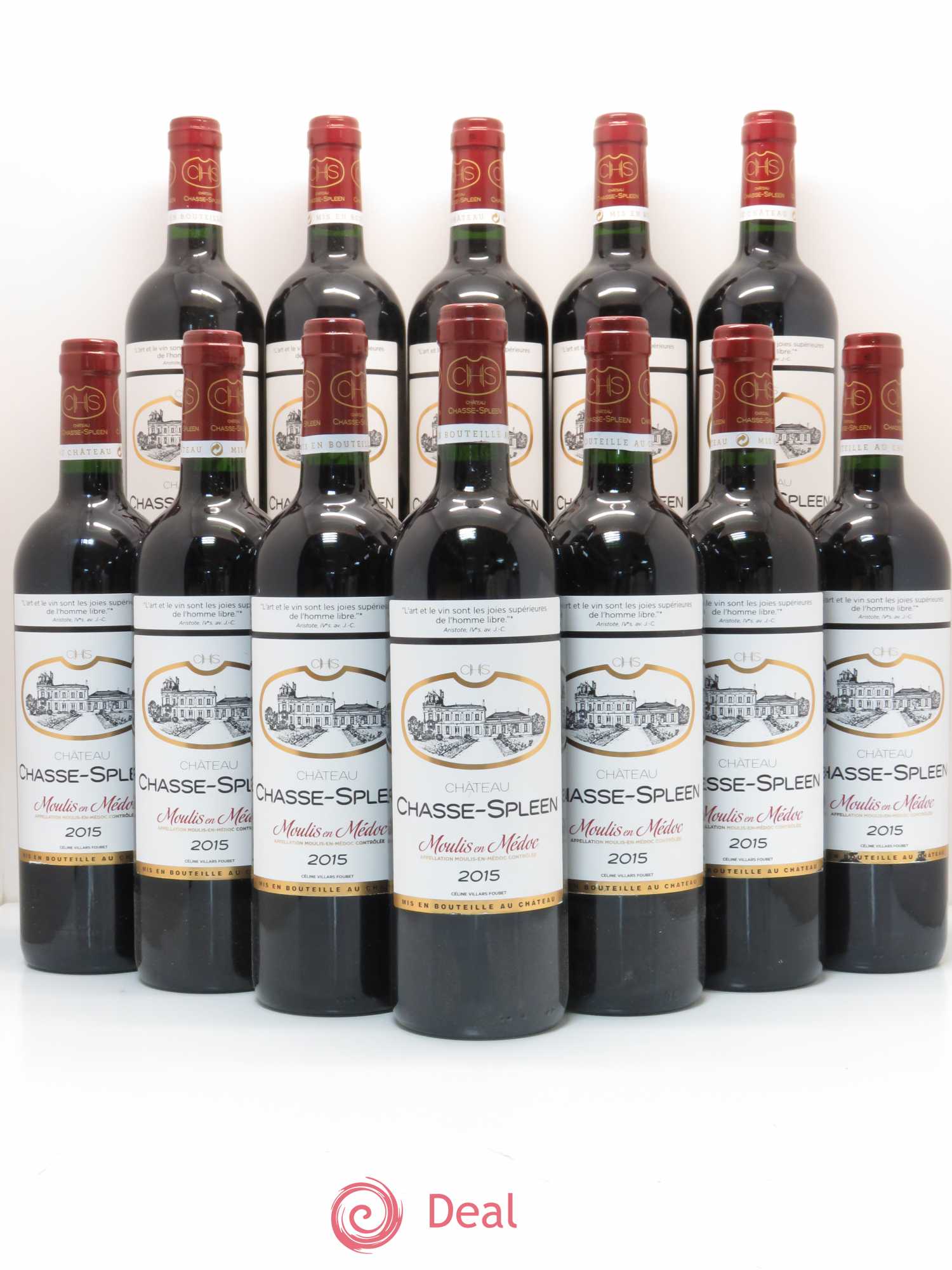 Château Chasse Spleen 2015 - Lot de 12 bouteilles - 0