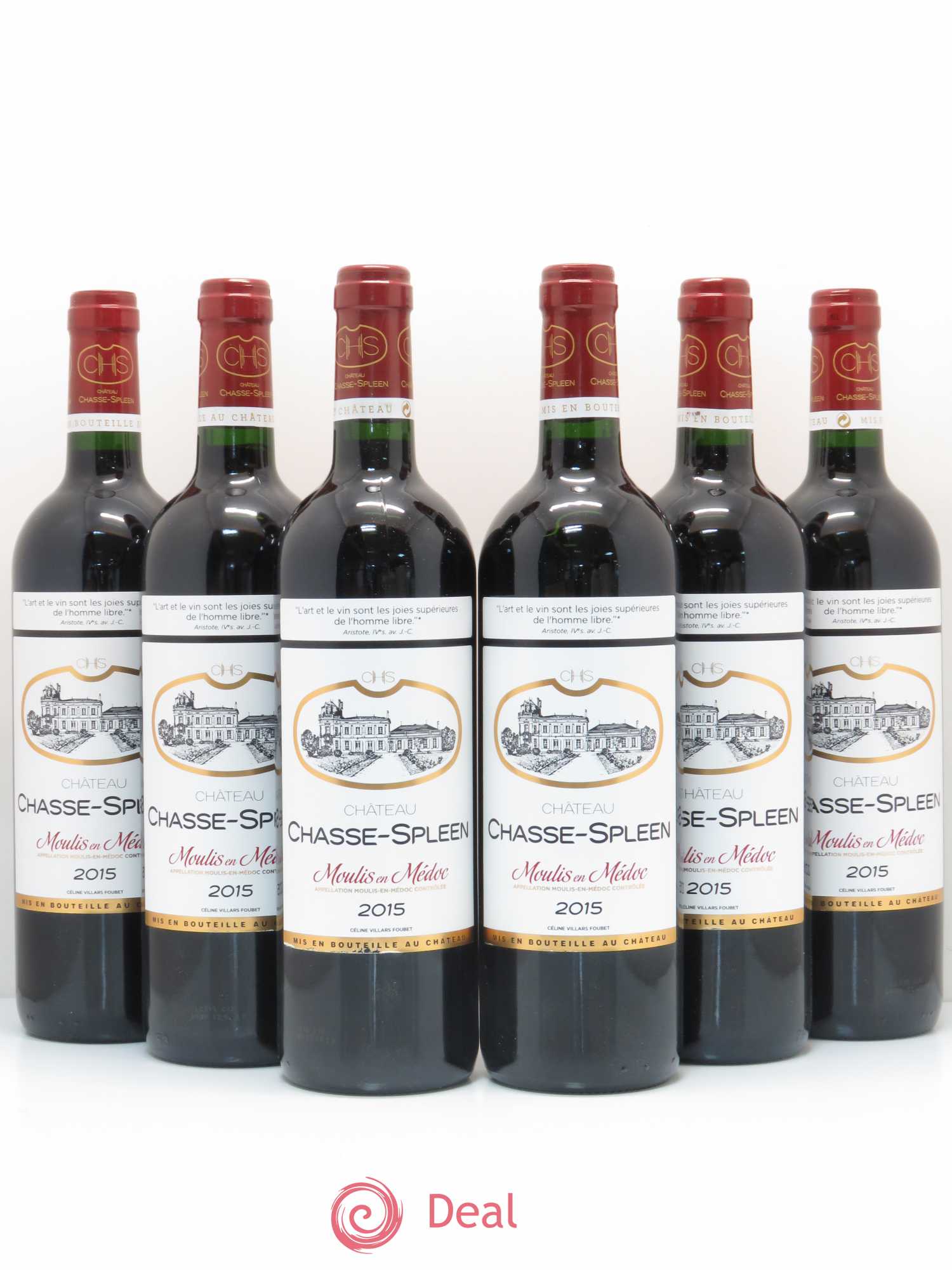 Château Chasse Spleen 2015 - Lot de 6 bouteilles - 0