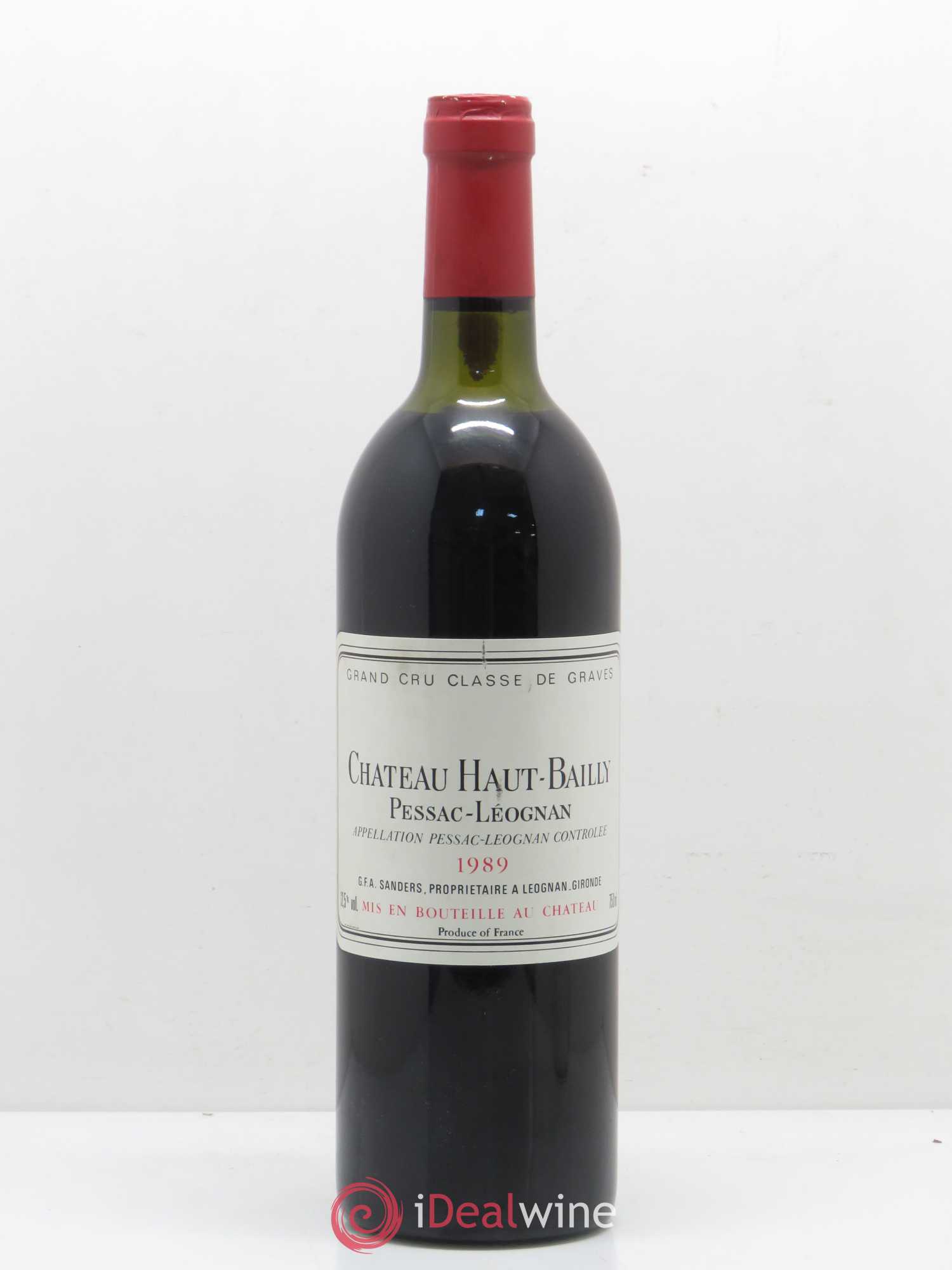 Château Haut-Bailly Cru Classé de Graves 1989 - Lot de 1 bouteille - 0