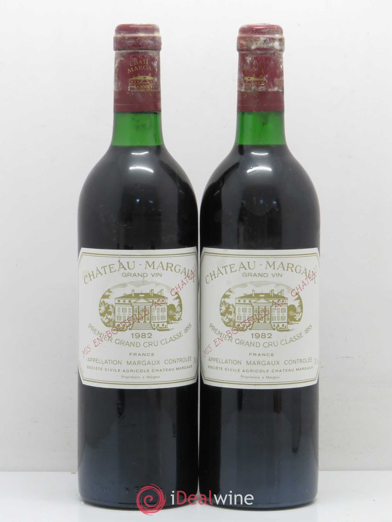 Château Margaux 1er Grand Cru Classé 1982 - Lot de 2 bouteilles - 0