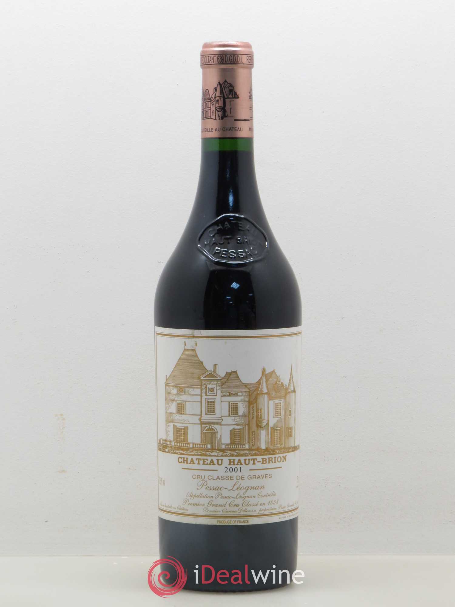 Château Haut Brion 1er Grand Cru Classé 2001 - Lot de 1 bouteille - 0